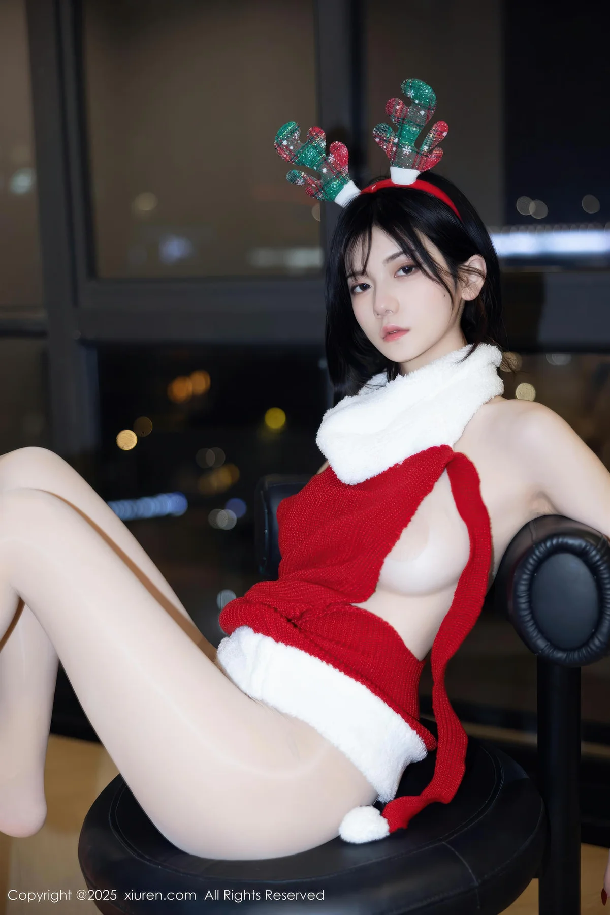 XiuRen 秀人 No.11158 凌七七 红色毛衣爆乳玉背 - 43