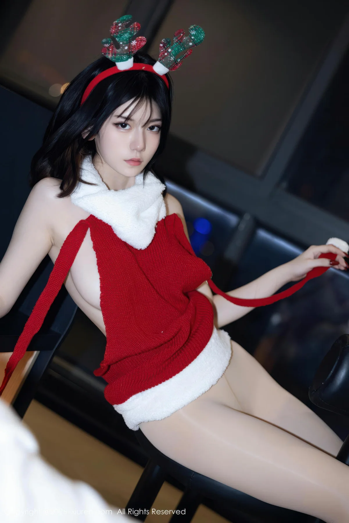 XiuRen 秀人 No.11158 凌七七 红色毛衣爆乳玉背 - 54