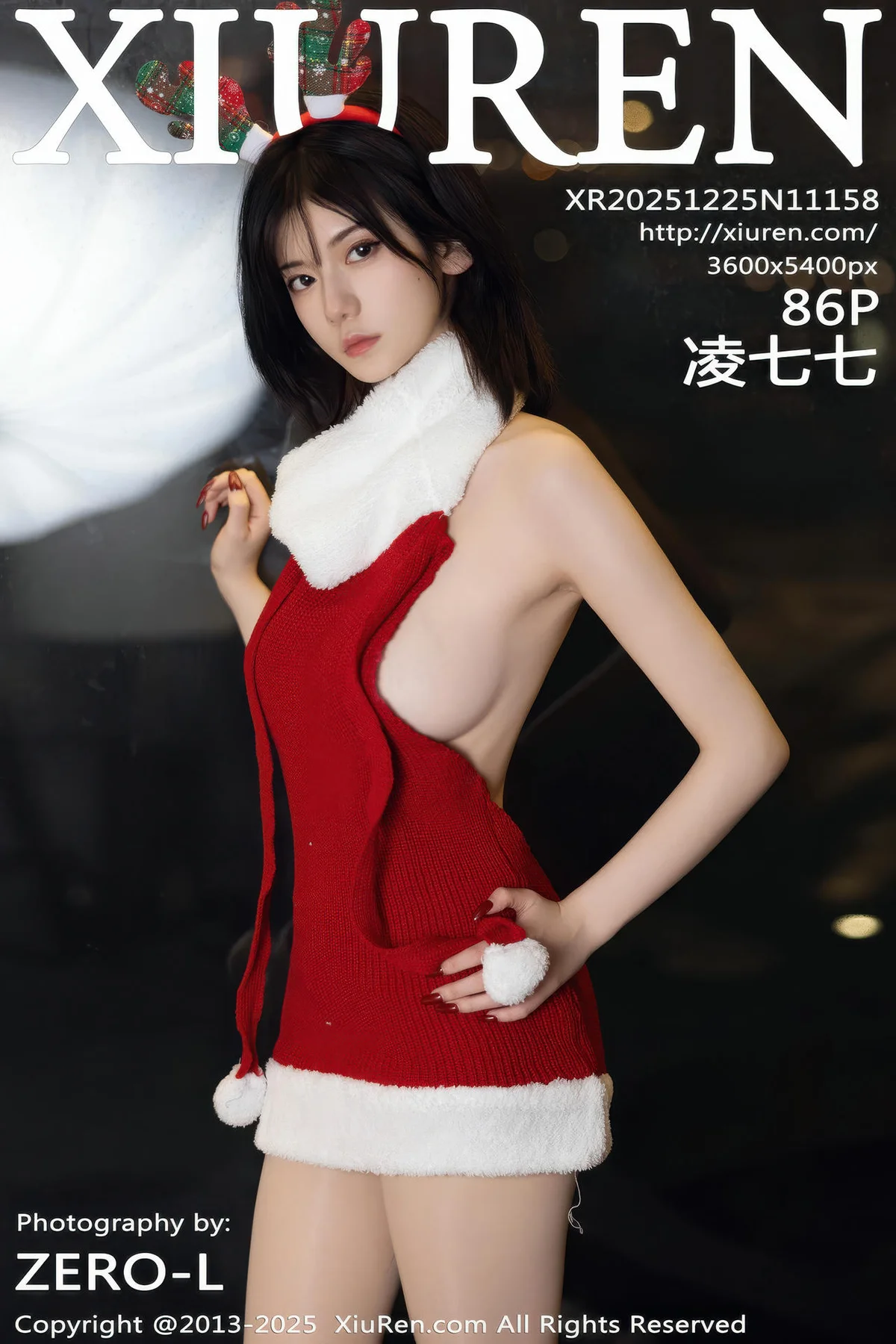 XiuRen 秀人 No.11158 凌七七 红色毛衣爆乳玉背 - 87