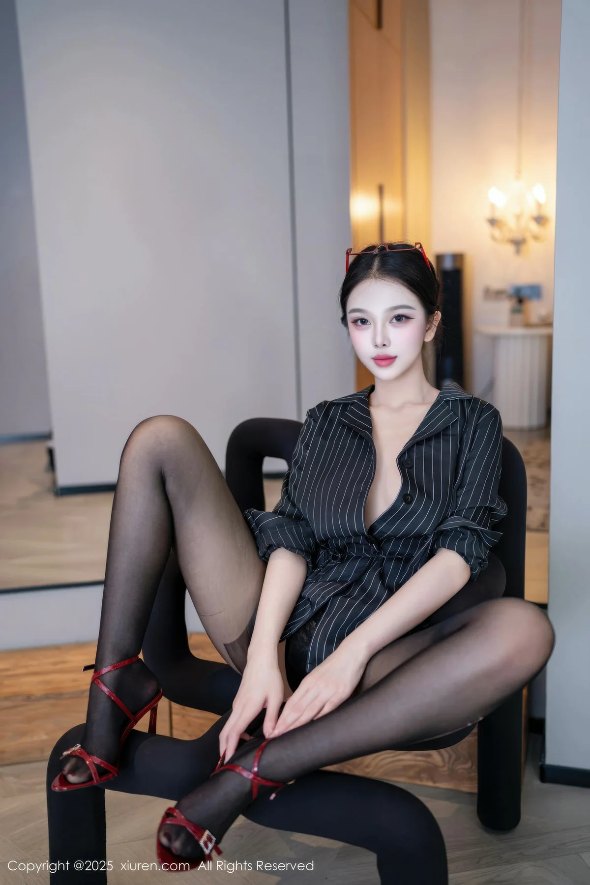XiuRen 秀人 No.11160 诺诺子 魅惑黑丝曼妙身姿 - 17