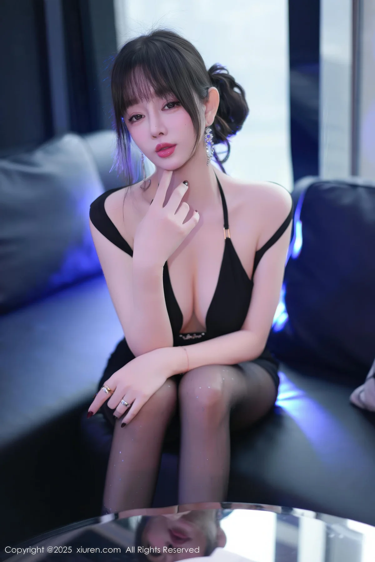 XiuRen 秀人 No.11165 王羽纯 黑色情趣内衣黑丝 - 25