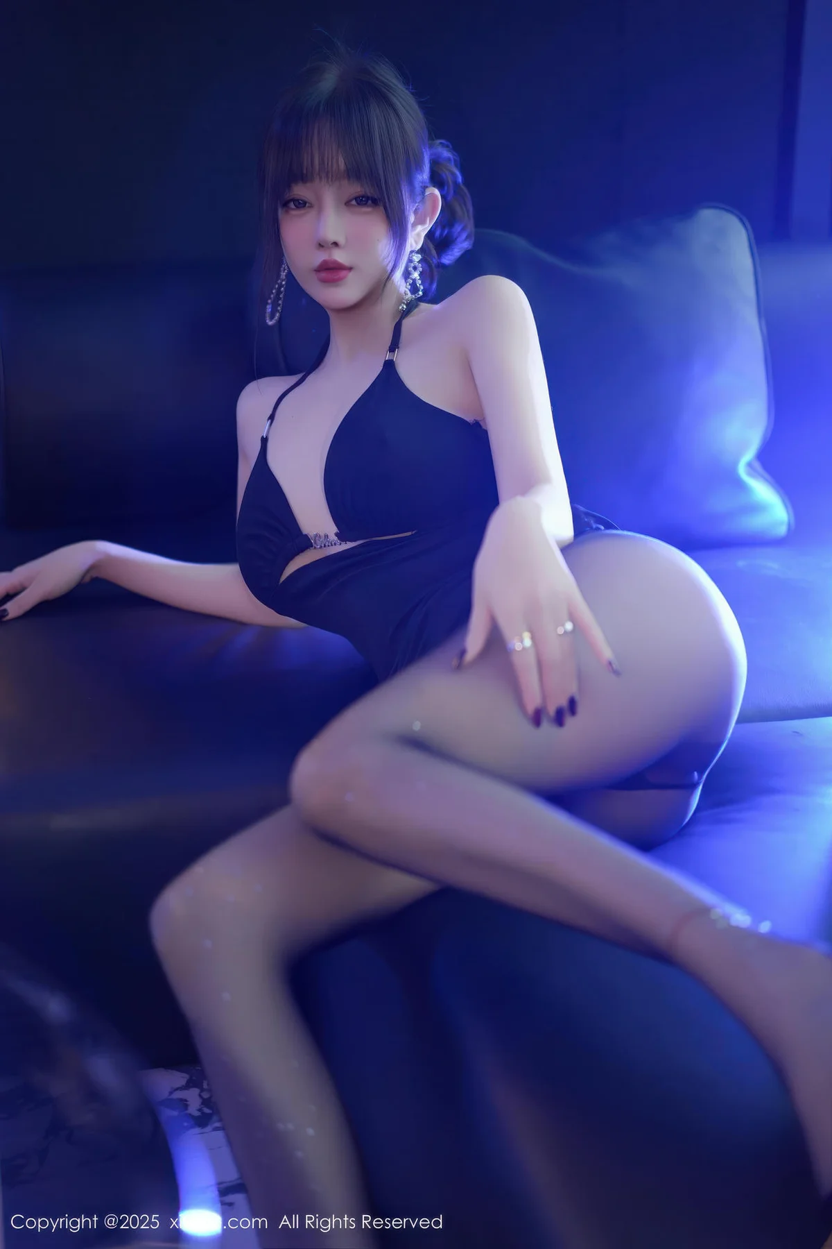 XiuRen 秀人 No.11165 王羽纯 黑色情趣内衣黑丝 - 62