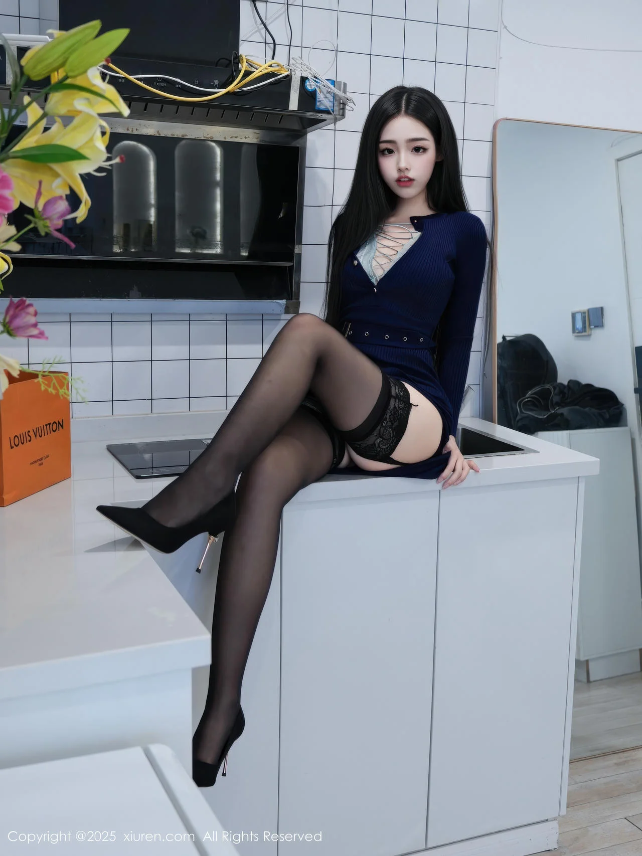 XiuRen 秀人 No.11173 虞姬无悔 蓝色连衣短裙 - 25
