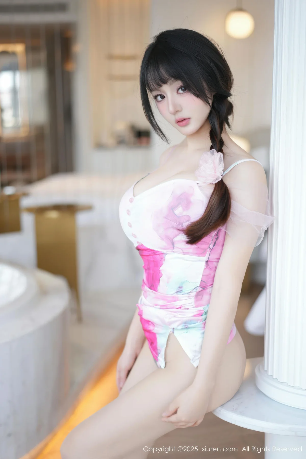 XiuRen 秀人 No.11177 沈南汐RuRu 花色连衣短裙 - 13