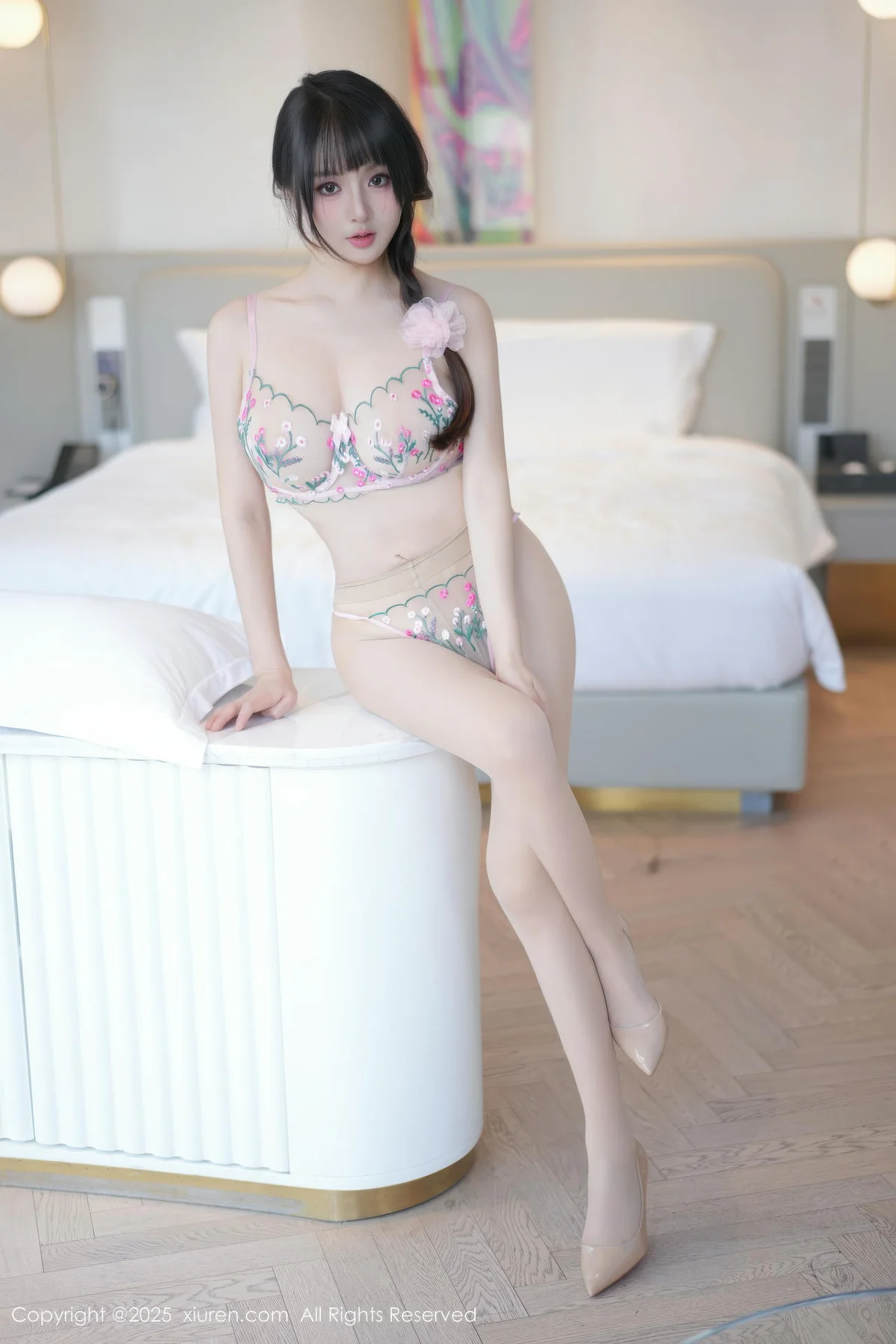 XiuRen 秀人 No.11177 沈南汐RuRu 花色连衣短裙 - 38