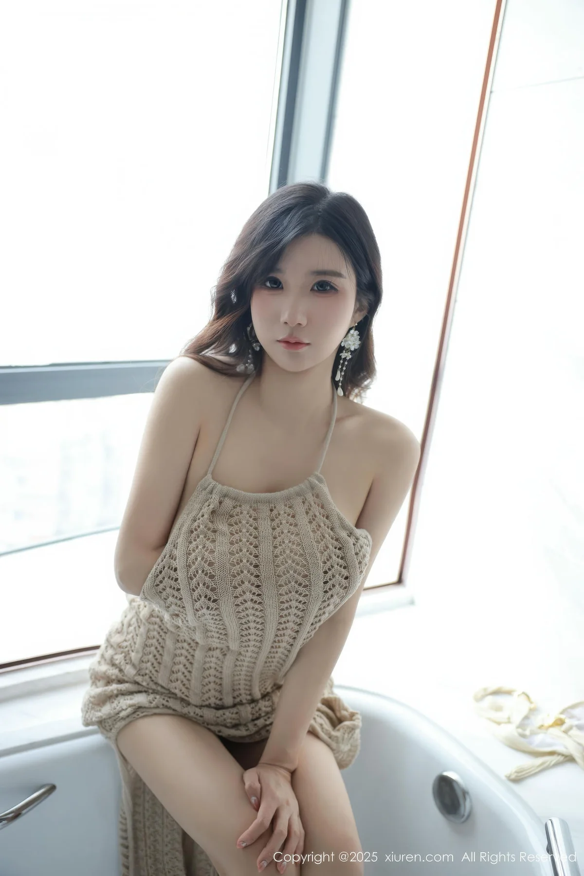 XiuRen 秀人 No.11182 小肉肉咪 浅色连衣裙白色泳衣 - 77