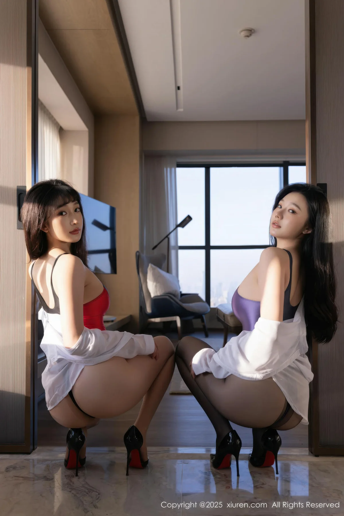 XiuRen 秀人 No.11188 陆萱萱和安然anran 两位大美女参与拍摄 - 20