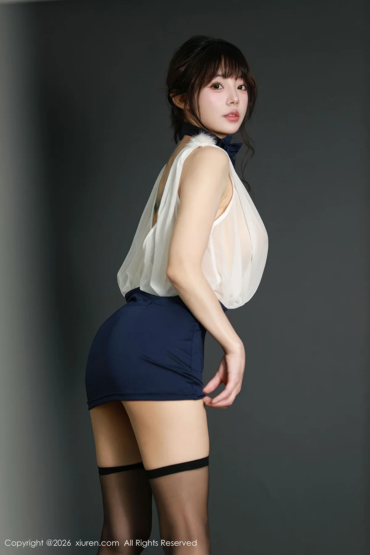 XiuRen 秀人 No.11191 佘贝拉Bella 蓝色包臀裙 - 19