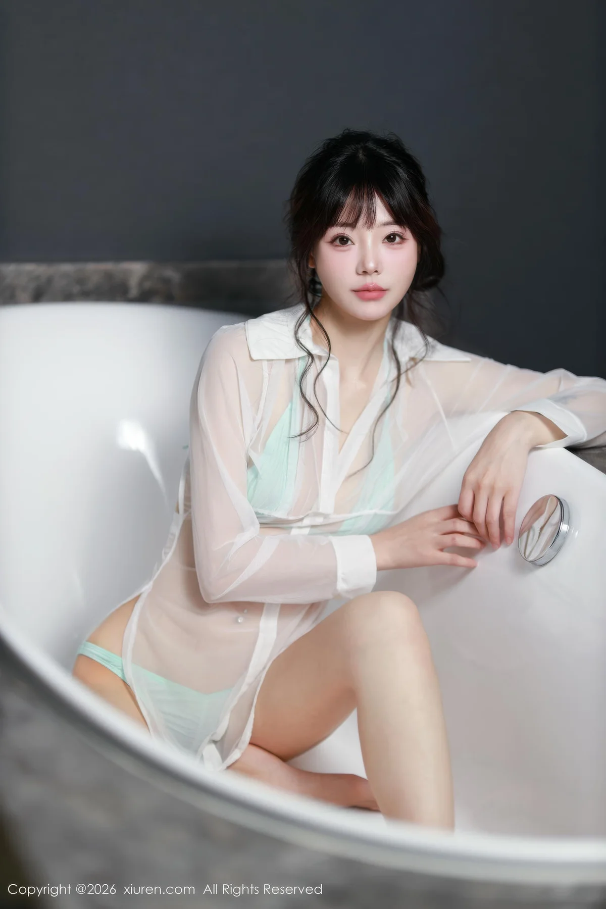 XiuRen 秀人 No.11191 佘贝拉Bella 蓝色包臀裙 - 39