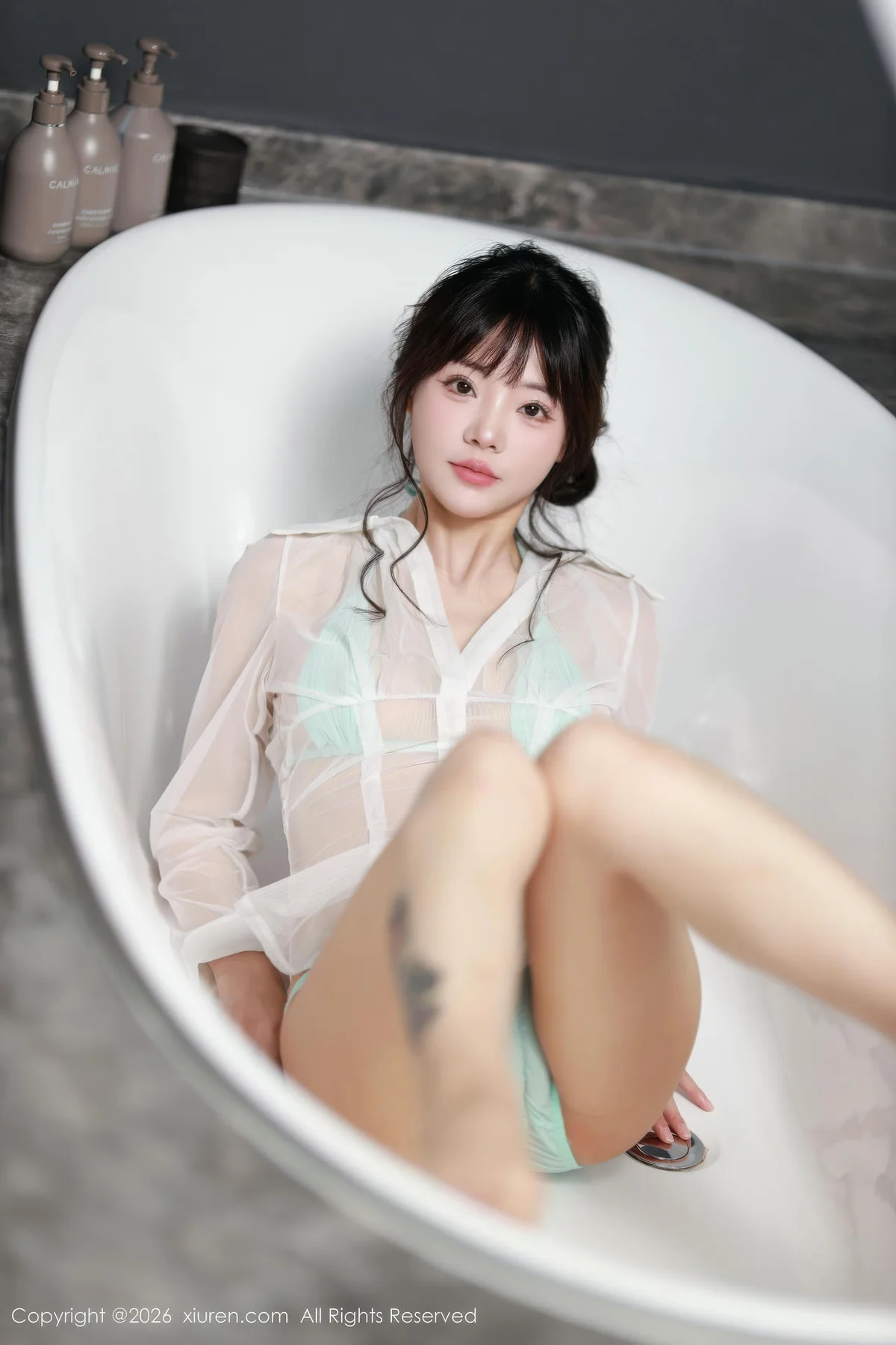 XiuRen 秀人 No.11191 佘贝拉Bella 蓝色包臀裙 - 43