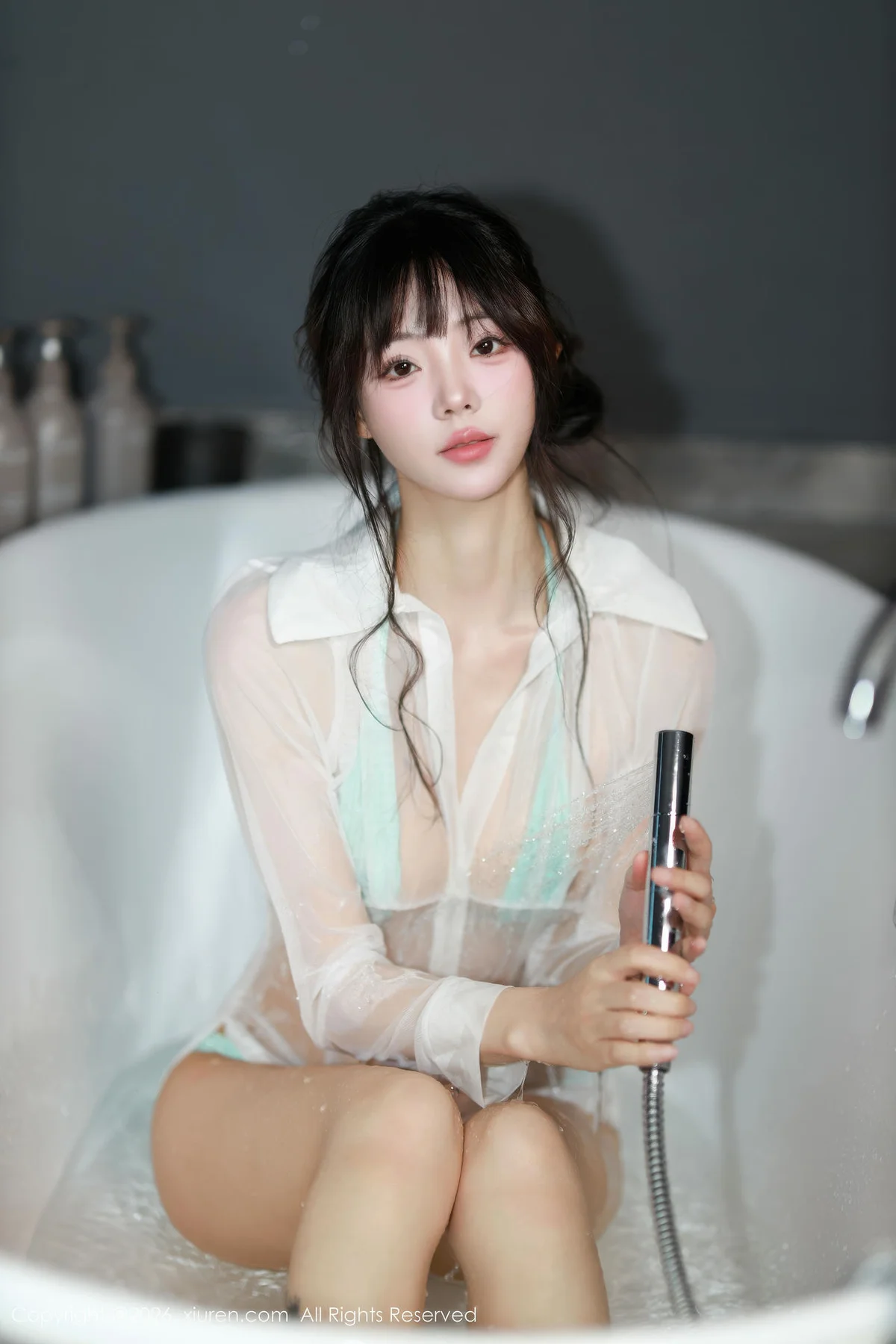 XiuRen 秀人 No.11191 佘贝拉Bella 蓝色包臀裙 - 48