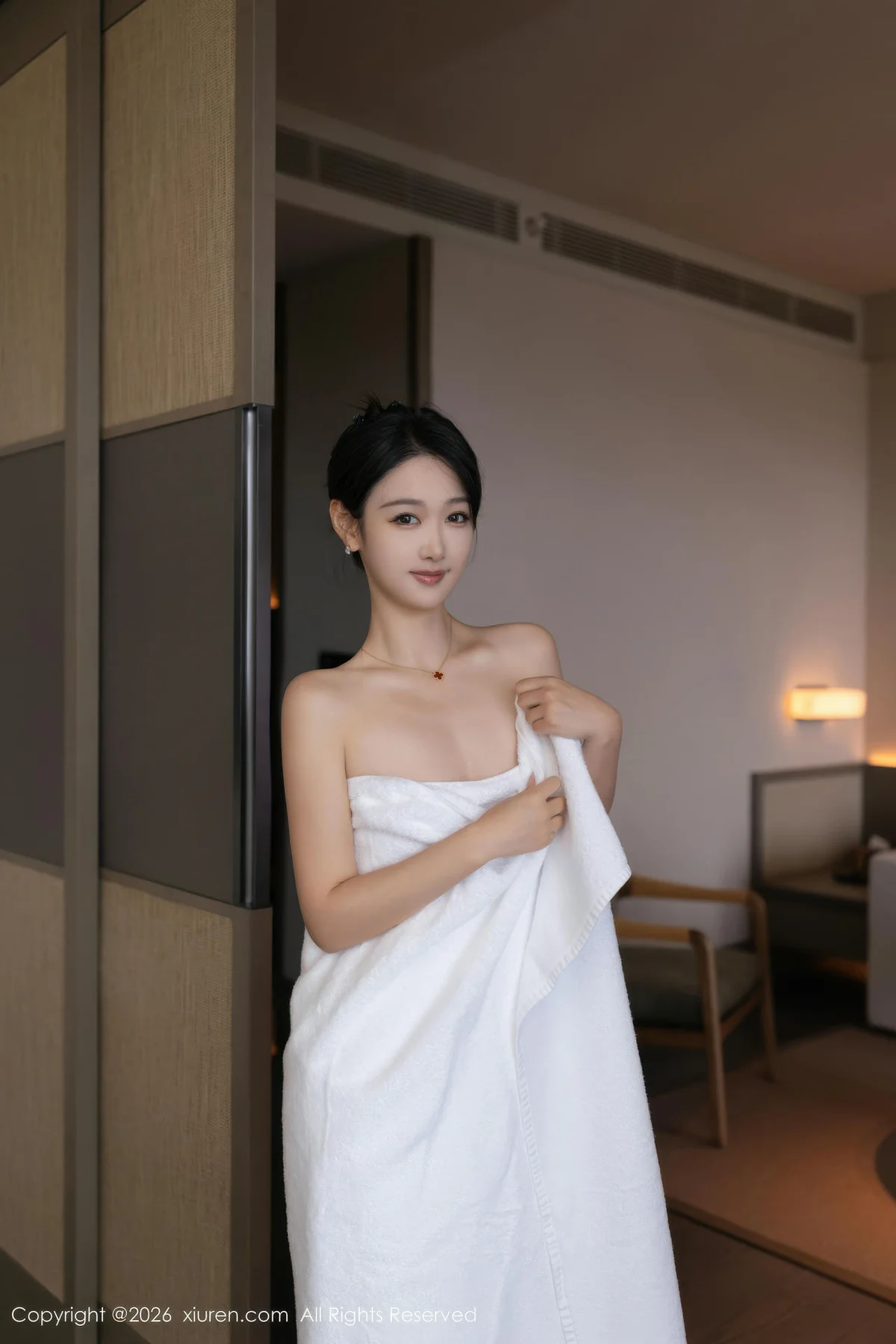 XiuRen 秀人 No.11195 唐安琪 粉色内衣诱人肉色丝袜 - 60