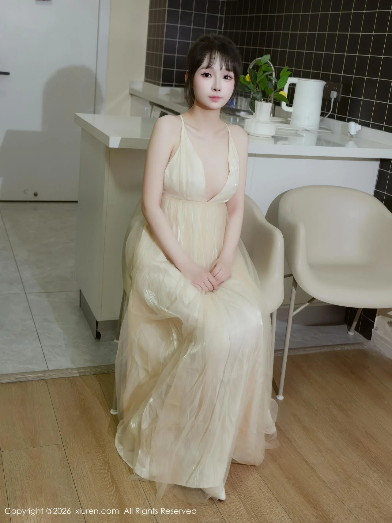 XiuRen 秀人 No.11196 沈蜜儿 少女黄色连衣裙白丝 - 30