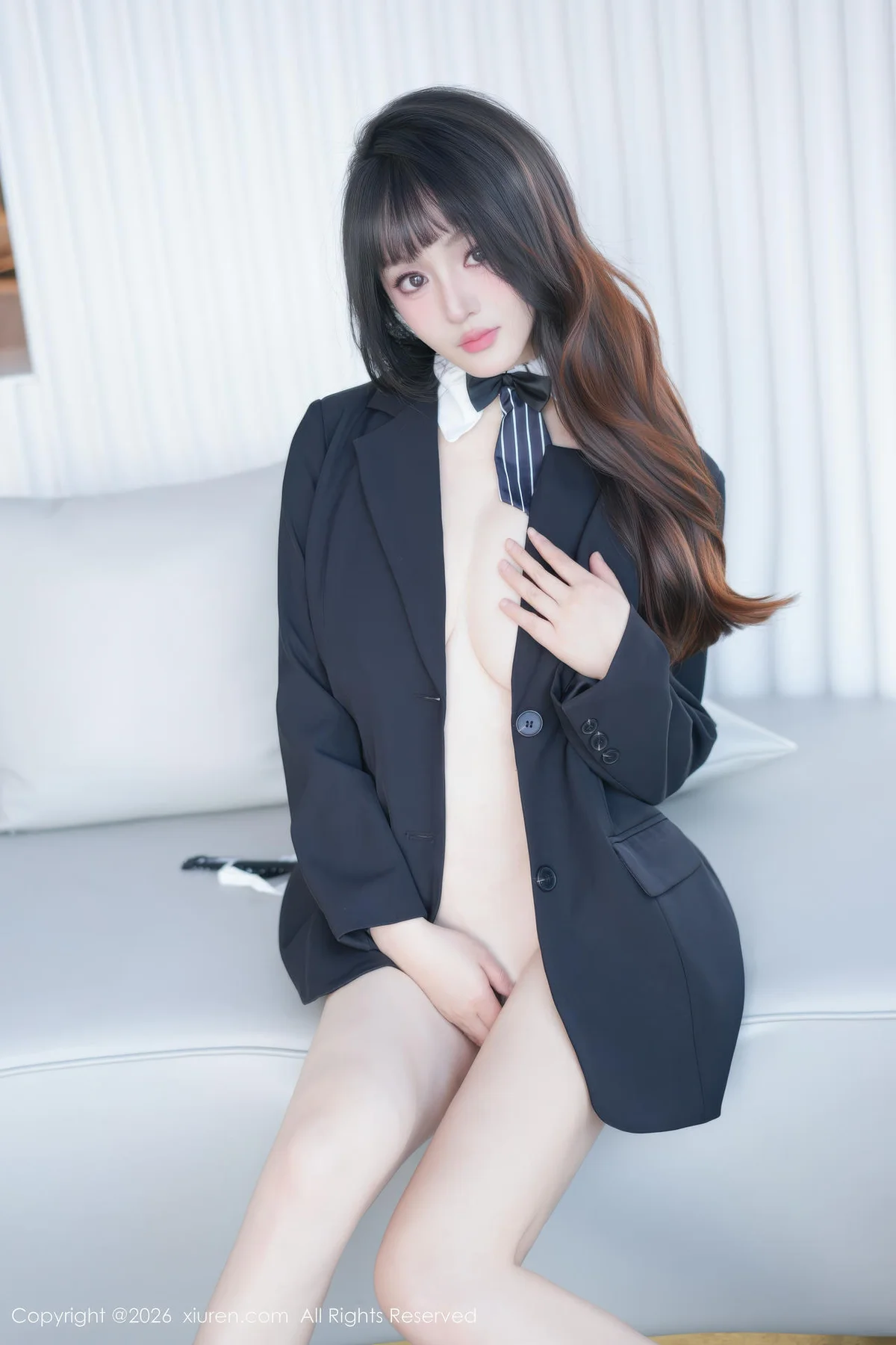 XiuRen 秀人 No.11203 沈南汐RuRu巨乳黑色西服 - 46