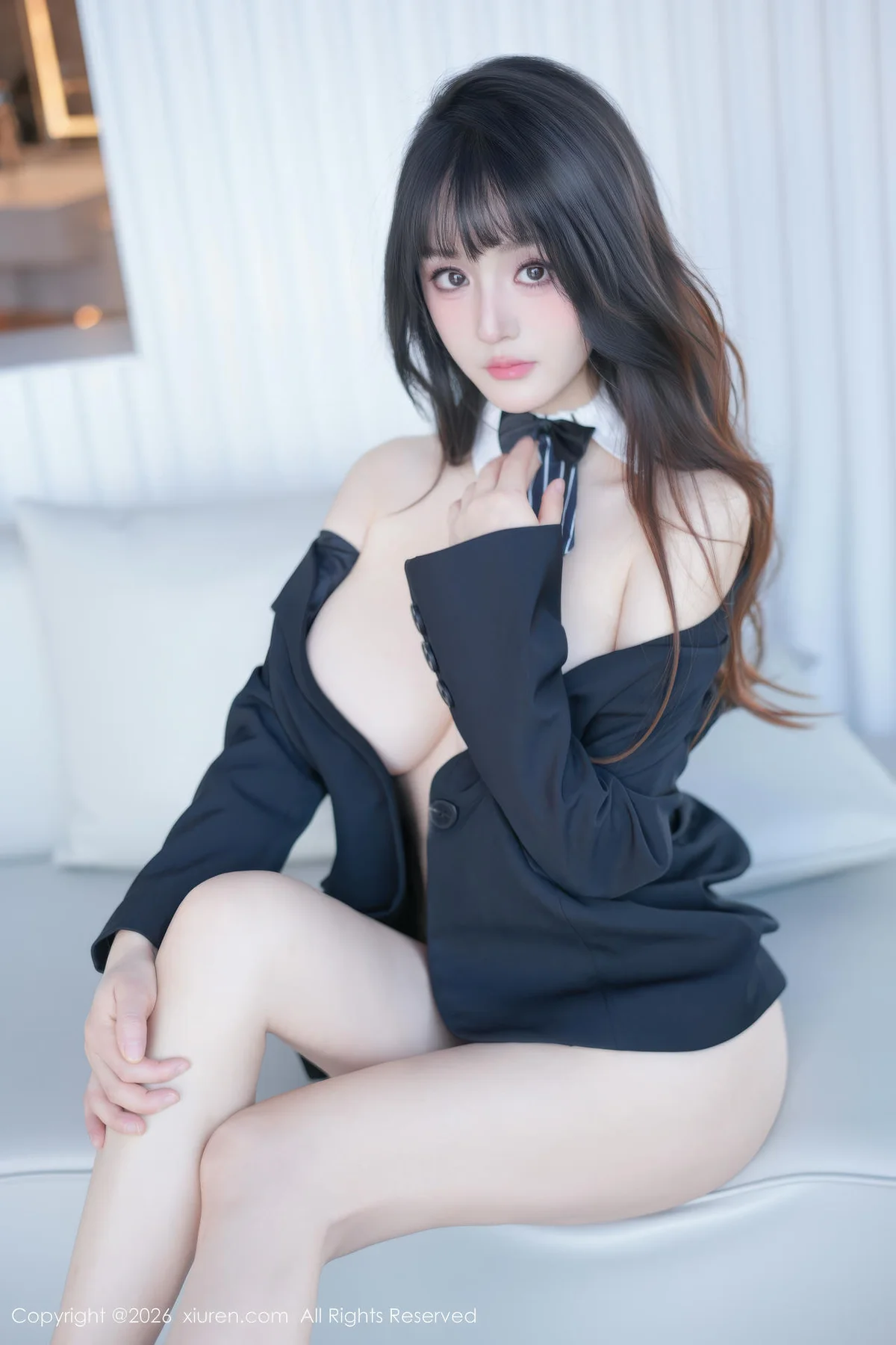 XiuRen 秀人 No.11203 沈南汐RuRu巨乳黑色西服 - 47