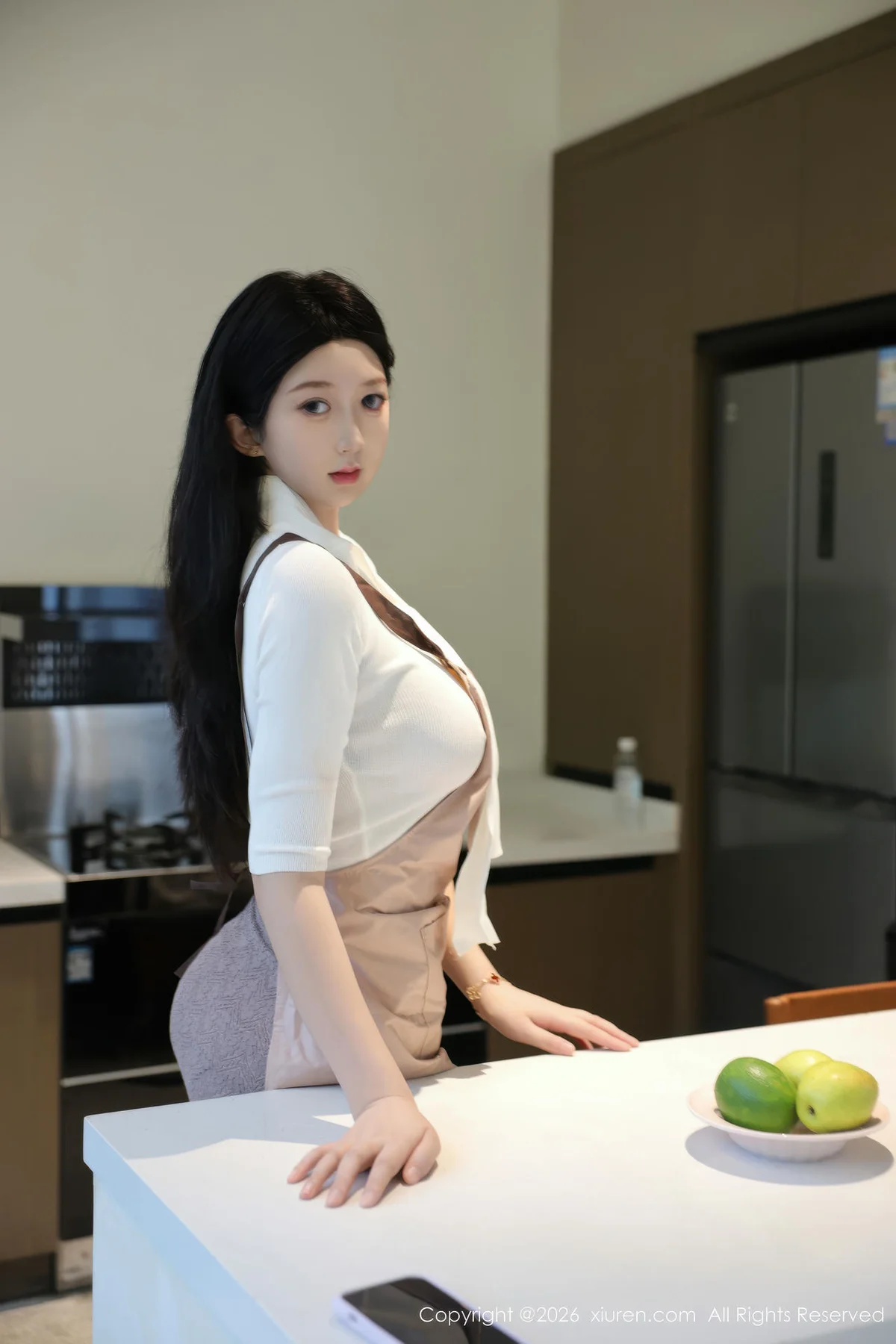 XiuRen 秀人 No.11207 奶思兔巨乳首套写真紫色包臀裙 - 36