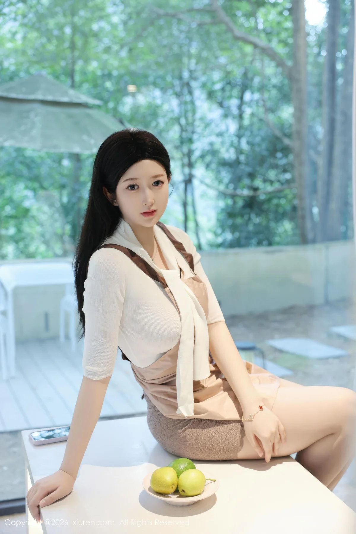 XiuRen 秀人 No.11207 奶思兔巨乳首套写真紫色包臀裙 - 40