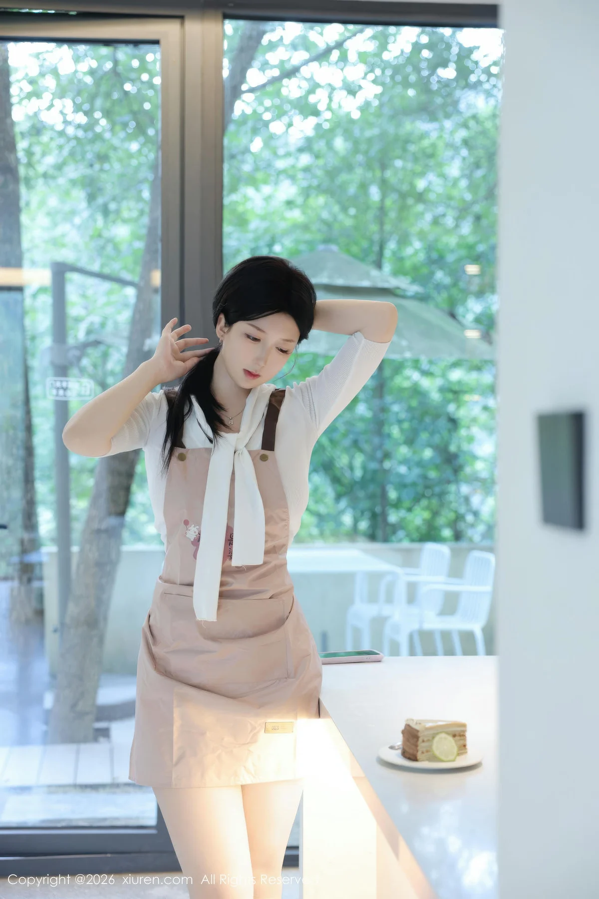 XiuRen 秀人 No.11207 奶思兔巨乳首套写真紫色包臀裙 - 55