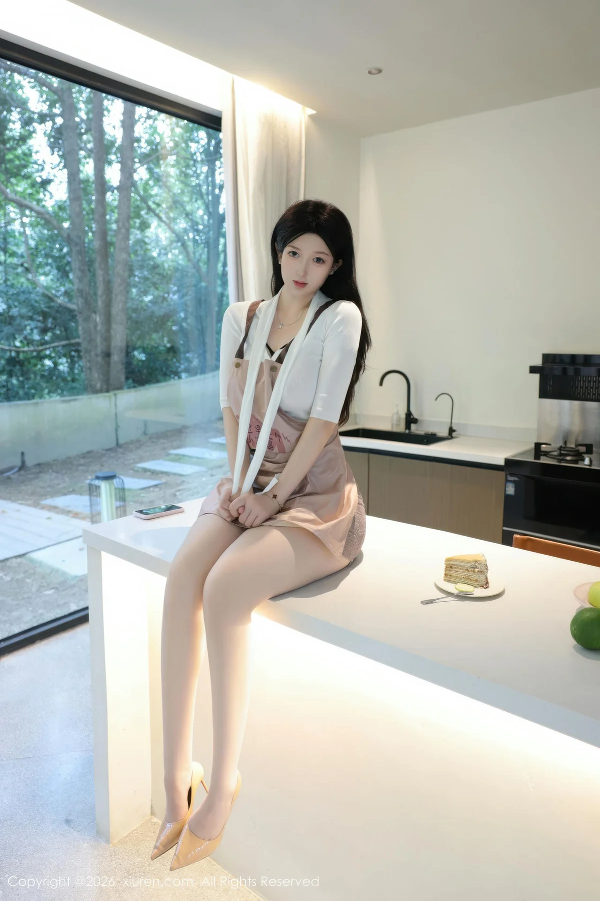 XiuRen 秀人 No.11207 奶思兔巨乳首套写真紫色包臀裙 - 71