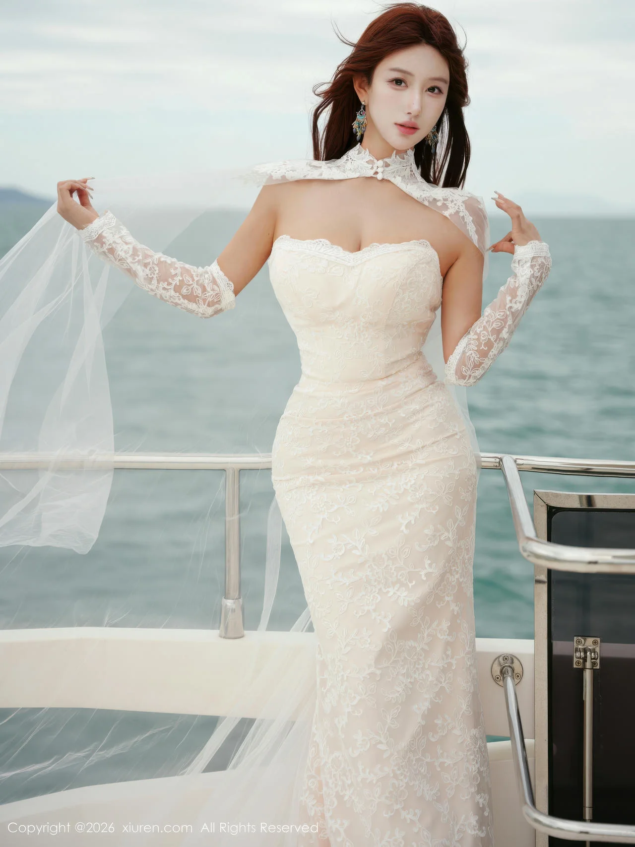 XiuRen 秀人 No.11243 金允希Yuki 白色婚纱迷人丰腴 - 3