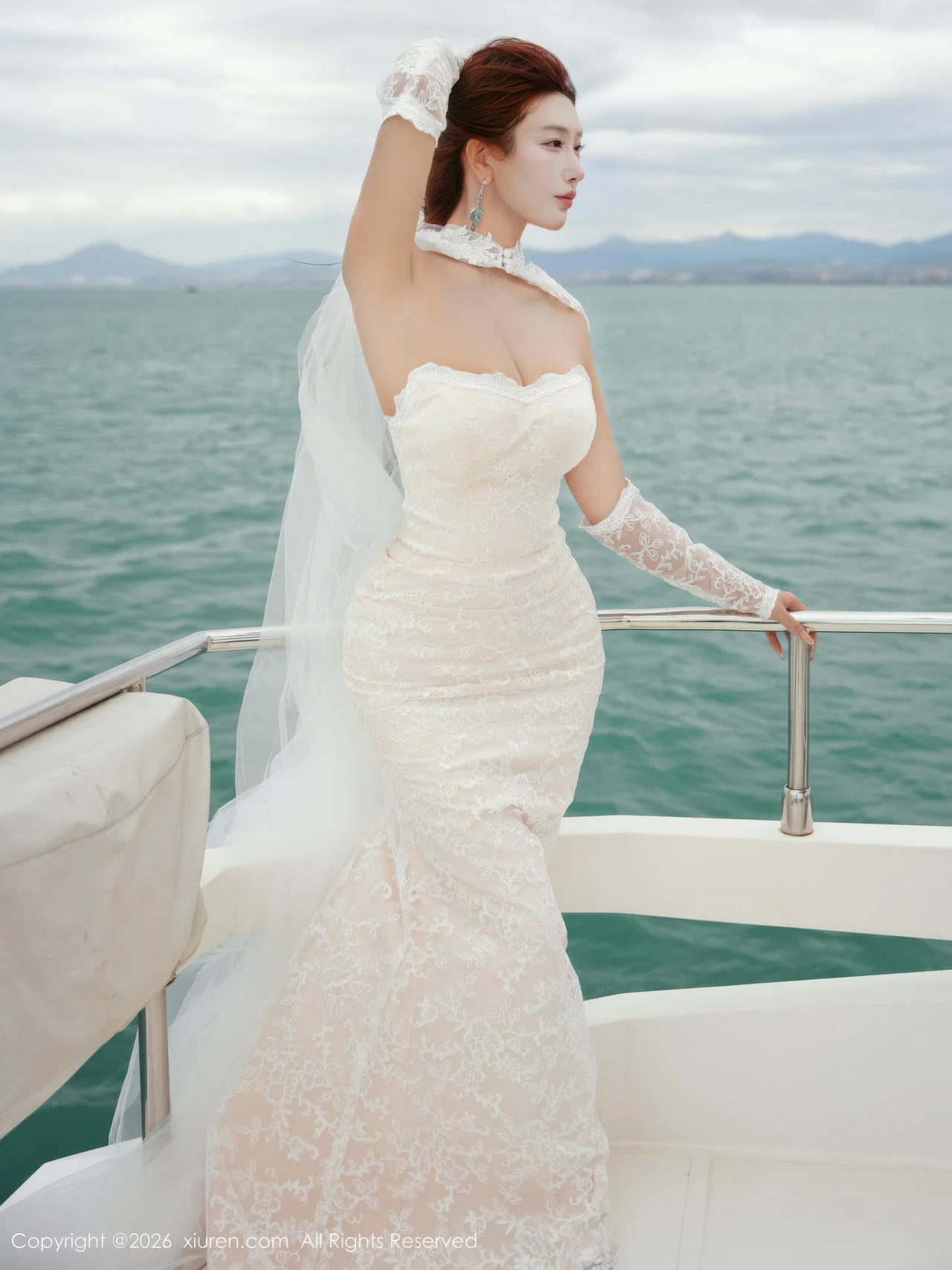 XiuRen 秀人 No.11243 金允希Yuki 白色婚纱迷人丰腴 - 19