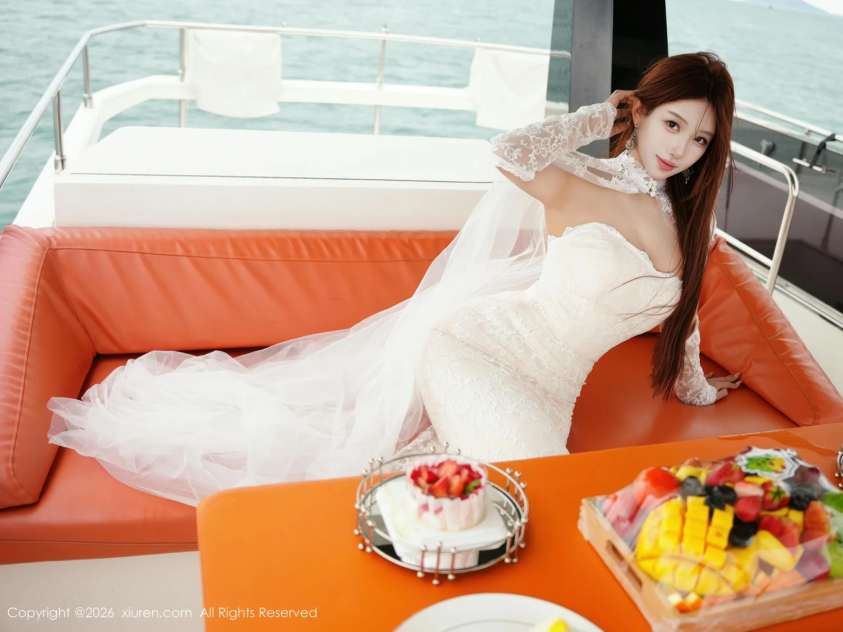 XiuRen 秀人 No.11243 金允希Yuki 白色婚纱迷人丰腴 - 22