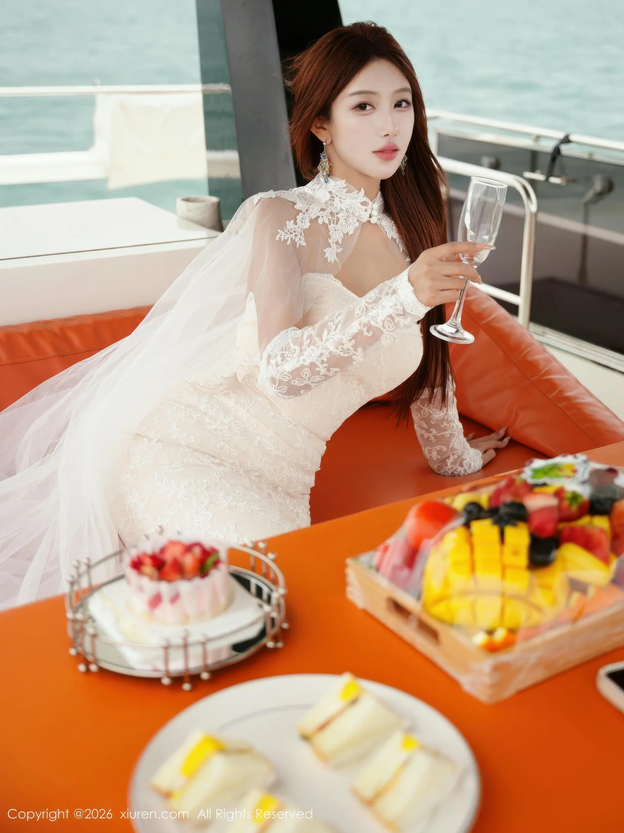 XiuRen 秀人 No.11243 金允希Yuki 白色婚纱迷人丰腴 - 23