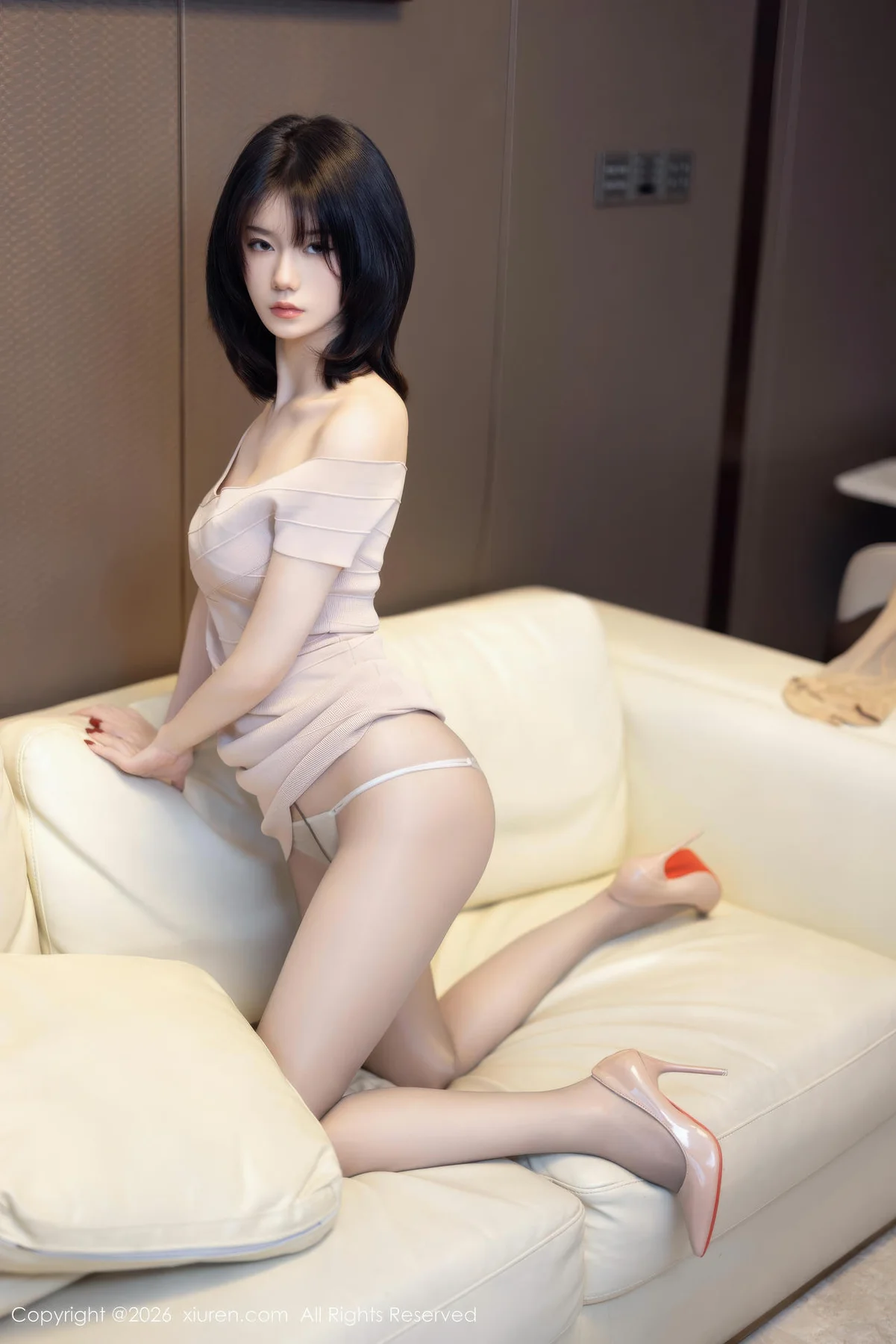 XiuRen 秀人 No.11244 凌七七短发少女连衣短裙 - 12