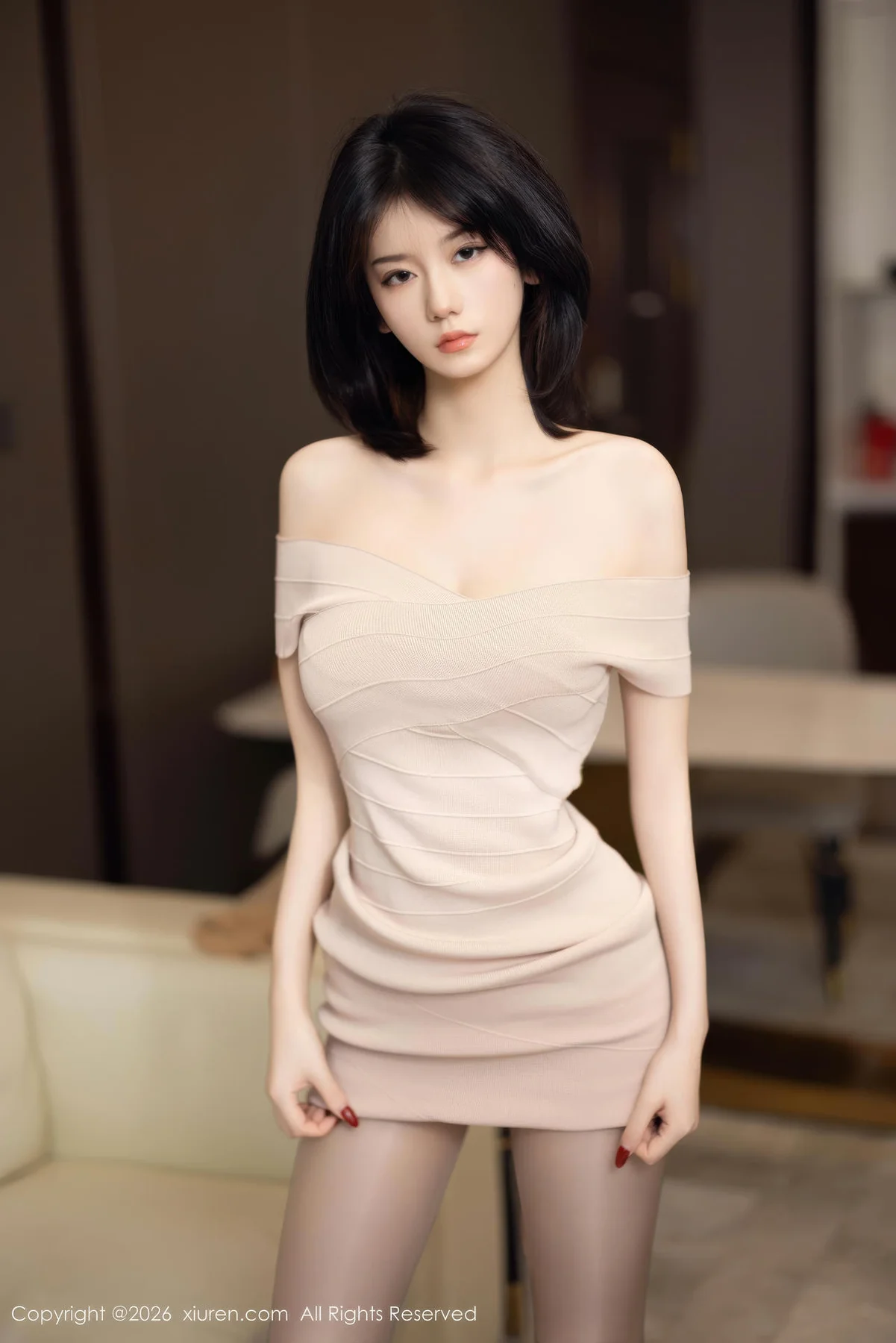 XiuRen 秀人 No.11244 凌七七短发少女连衣短裙 - 16