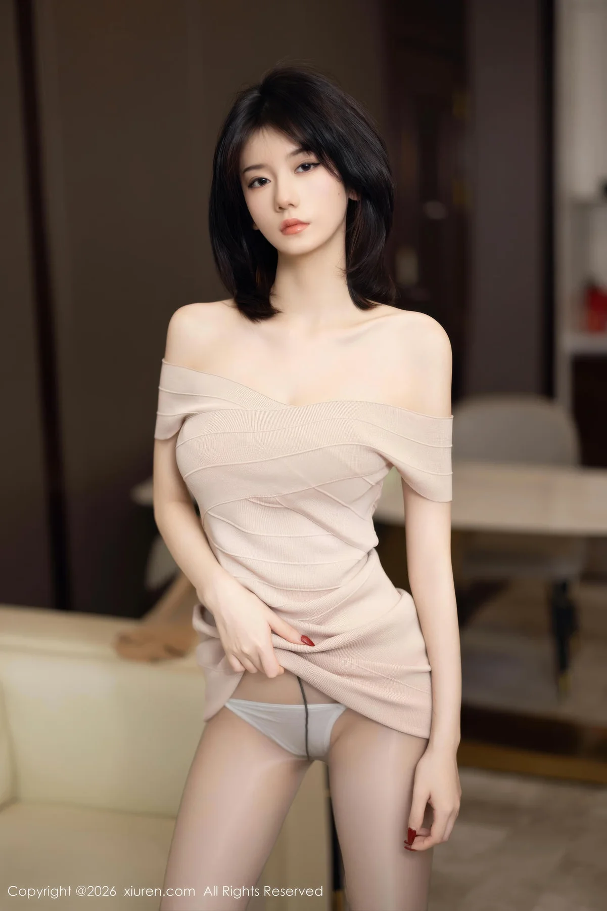 XiuRen 秀人 No.11244 凌七七短发少女连衣短裙 - 17