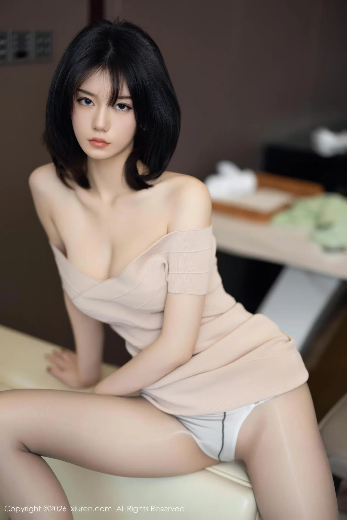 XiuRen 秀人 No.11244 凌七七短发少女连衣短裙 - 28
