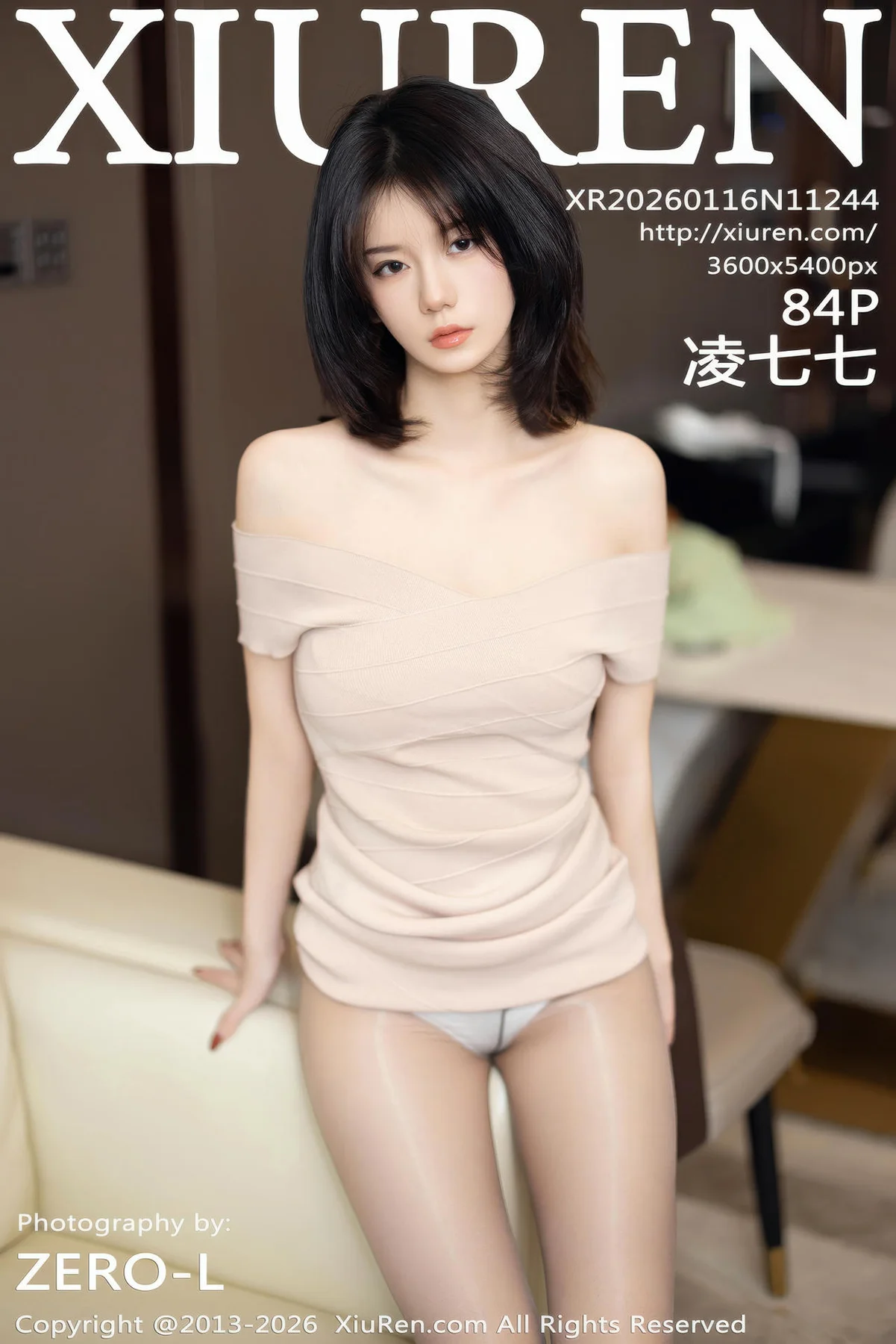 XiuRen 秀人 No.11244 凌七七短发少女连衣短裙 - 85