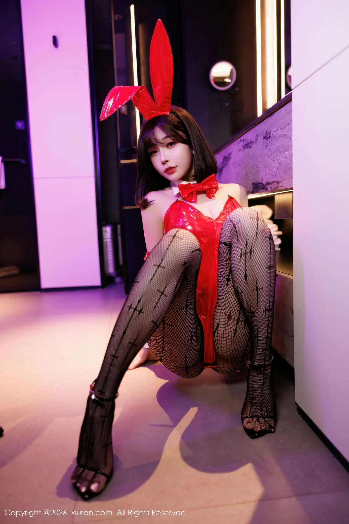 XiuRen 秀人 No.11252 莉芝荔枝 黑色连衣短裙 - 50
