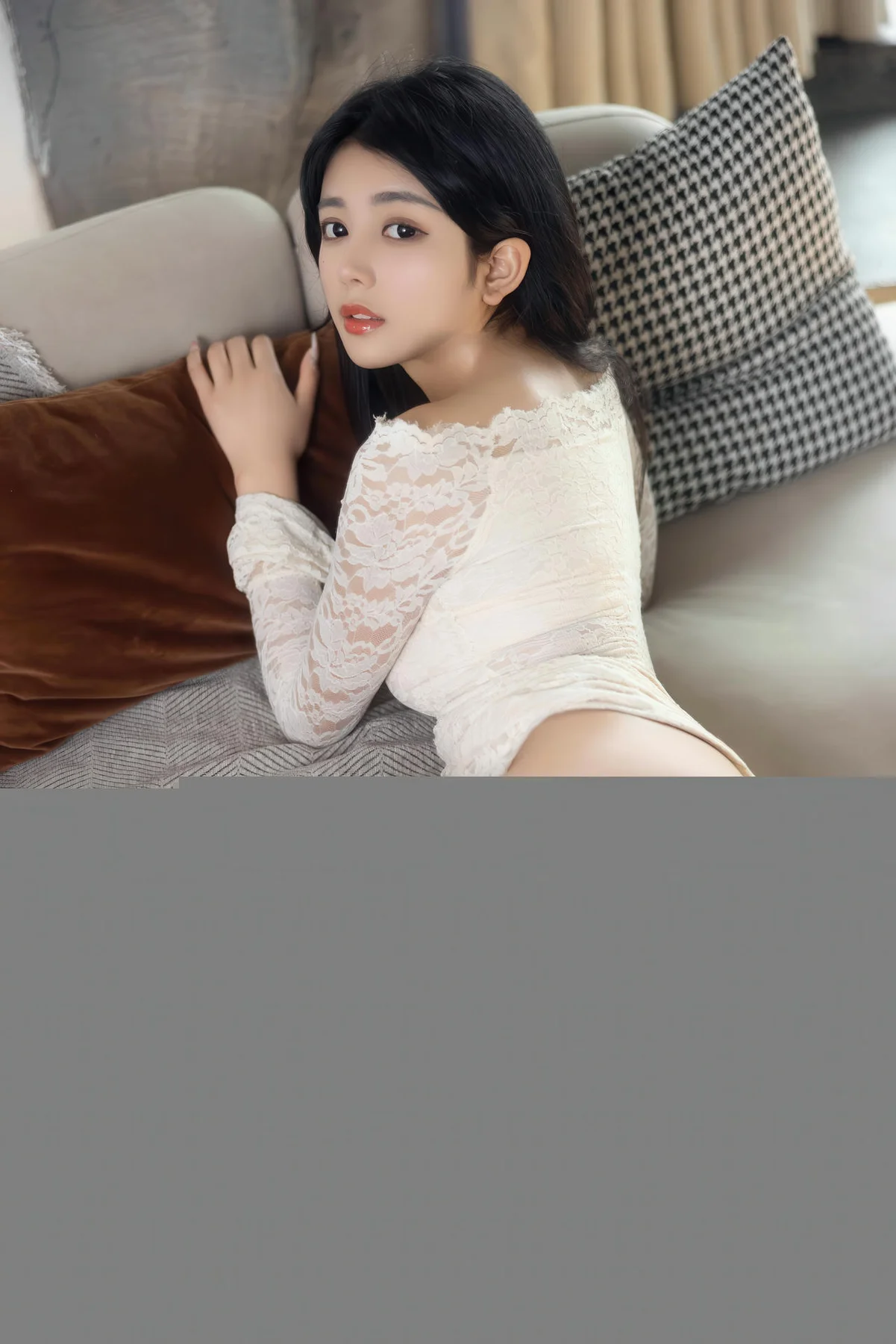 XiuRen 秀人 No.11255 姜冉冉Renee 白色连衣短裙 - 51