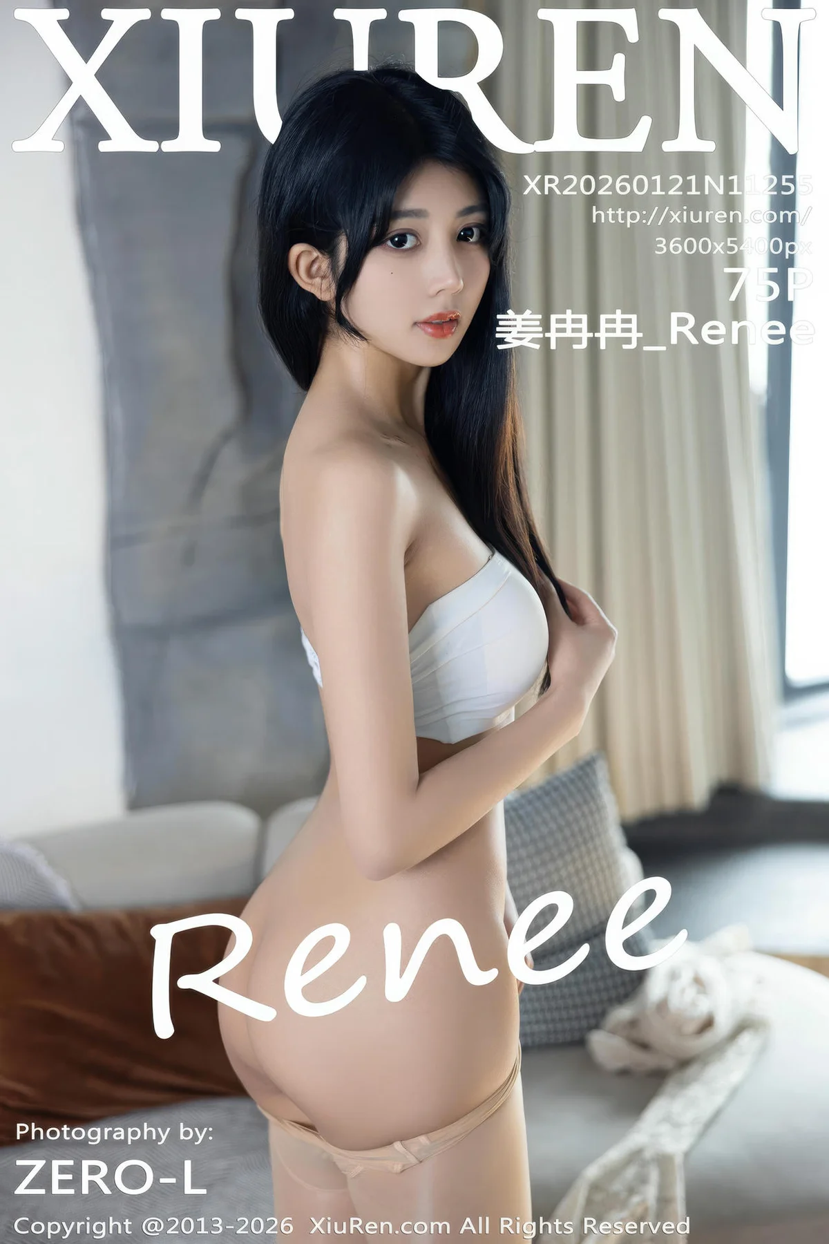 XiuRen 秀人 No.11255 姜冉冉Renee 白色连衣短裙 - 76