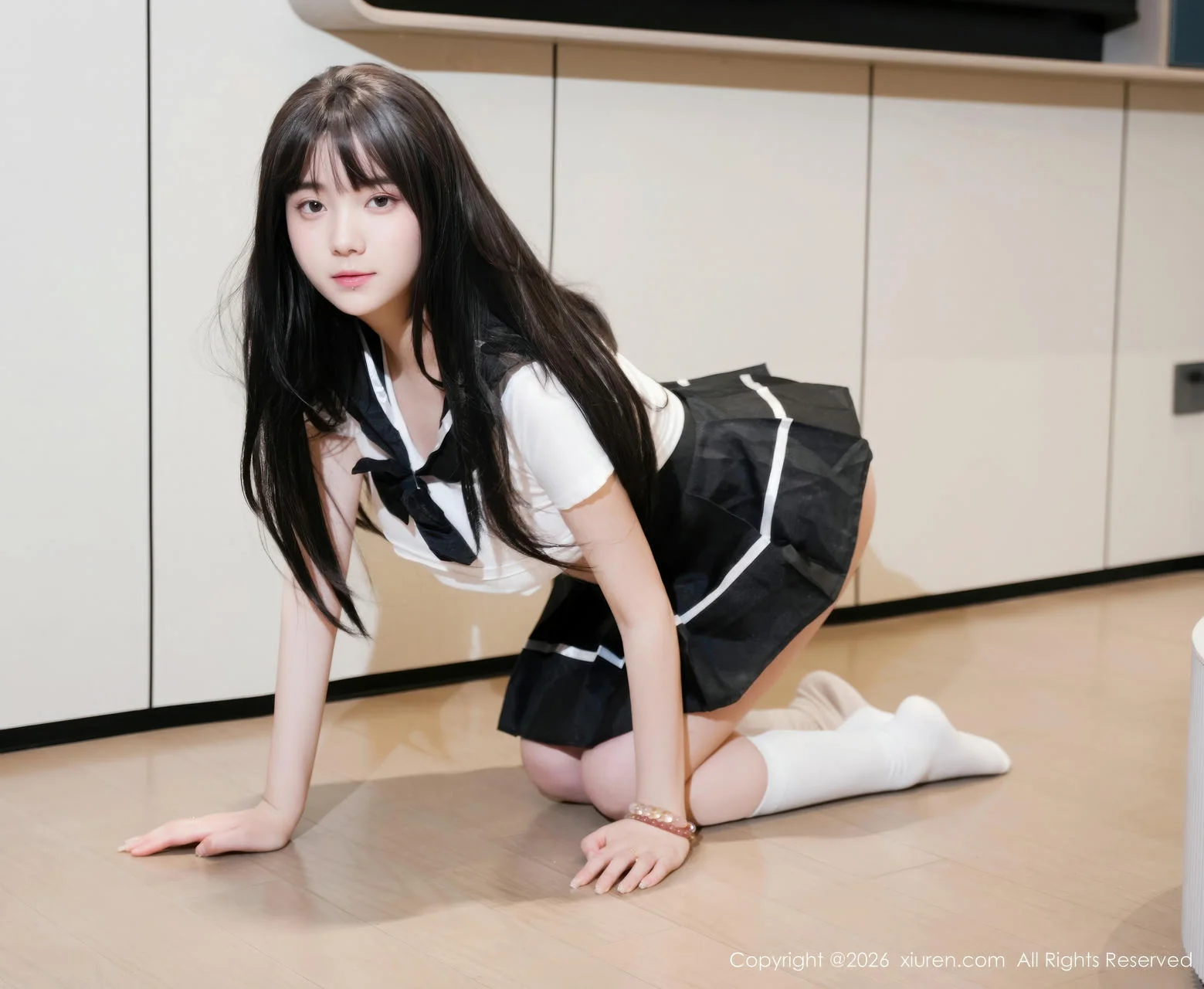 XiuRen 秀人 No.11256 软情 清纯少女黑色短裙 - 60