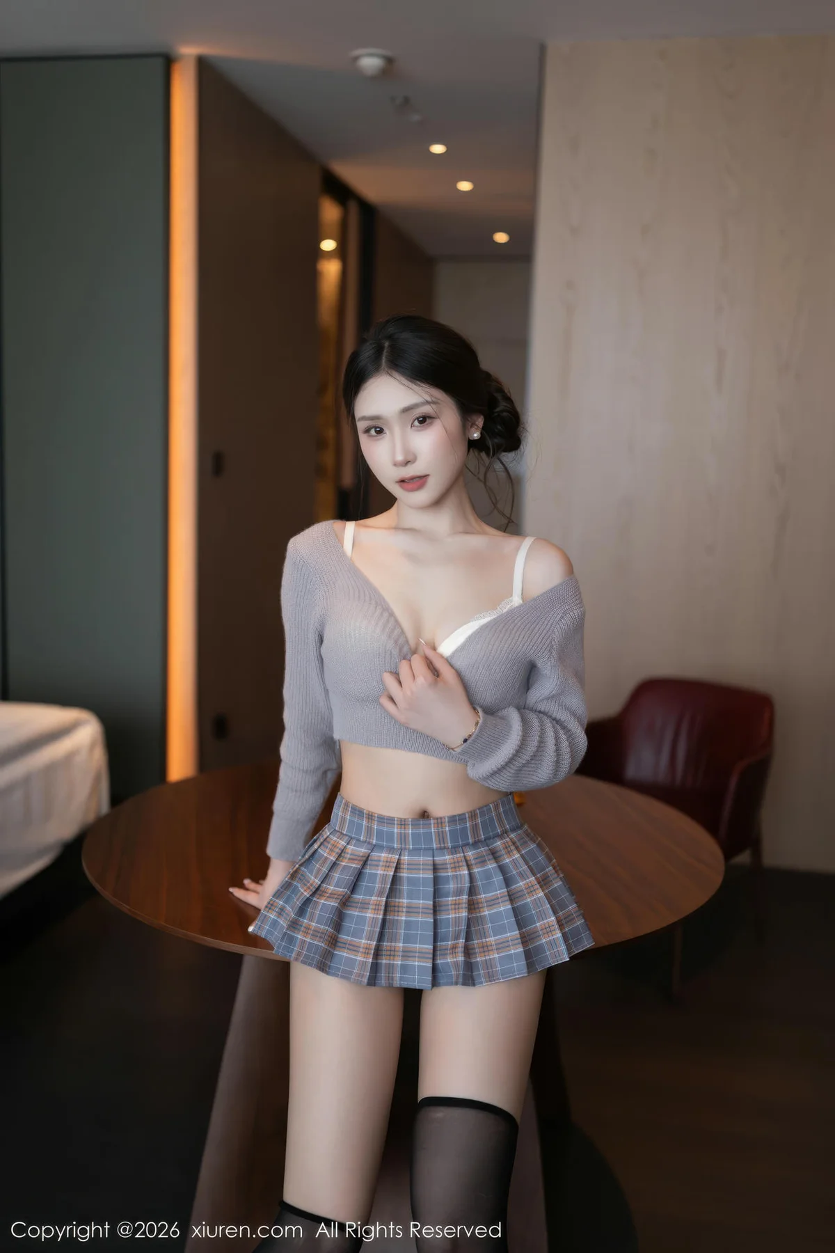 XiuRen 秀人 No.11269 刘婷婷 紫灰色上衣短裙诱惑 - 20