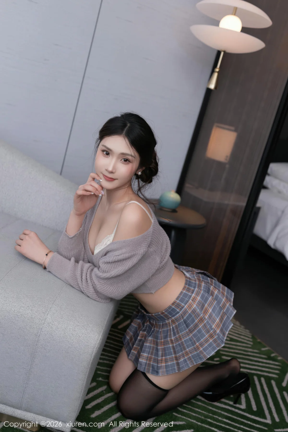 XiuRen 秀人 No.11269 刘婷婷 紫灰色上衣短裙诱惑 - 22