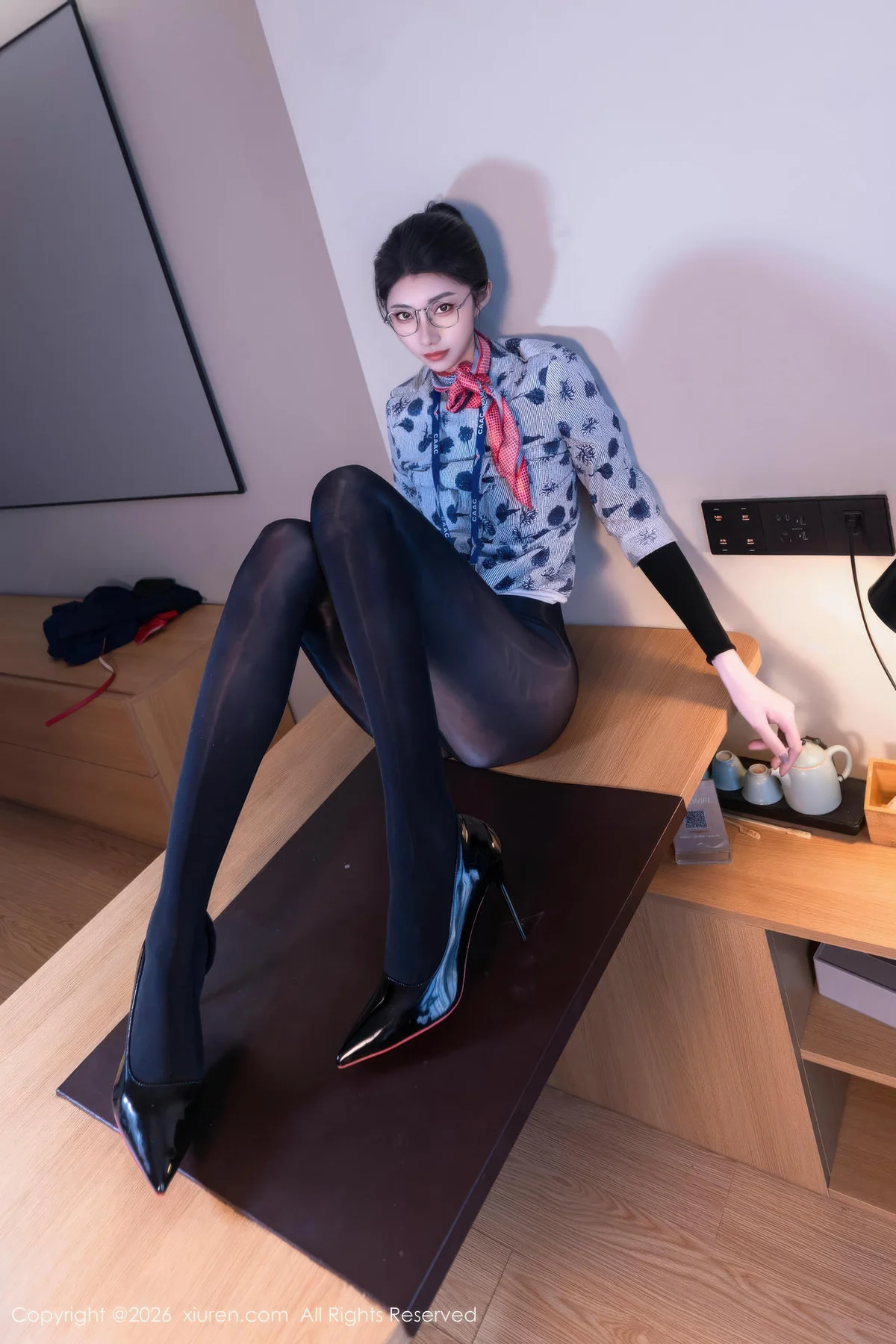 XiuRen 秀人 No.11276 vanessa首套写真空姐制服发布 - 71