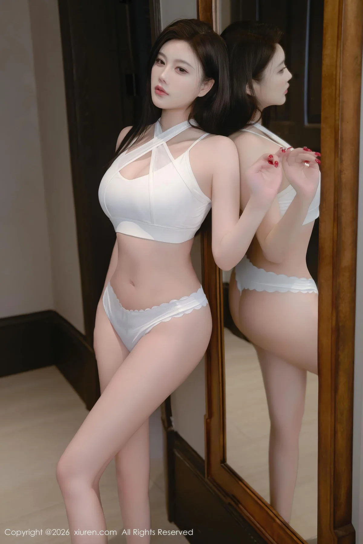 XiuRen 秀人 No.11287 杨晨晨白色情趣服饰灰丝 - 30