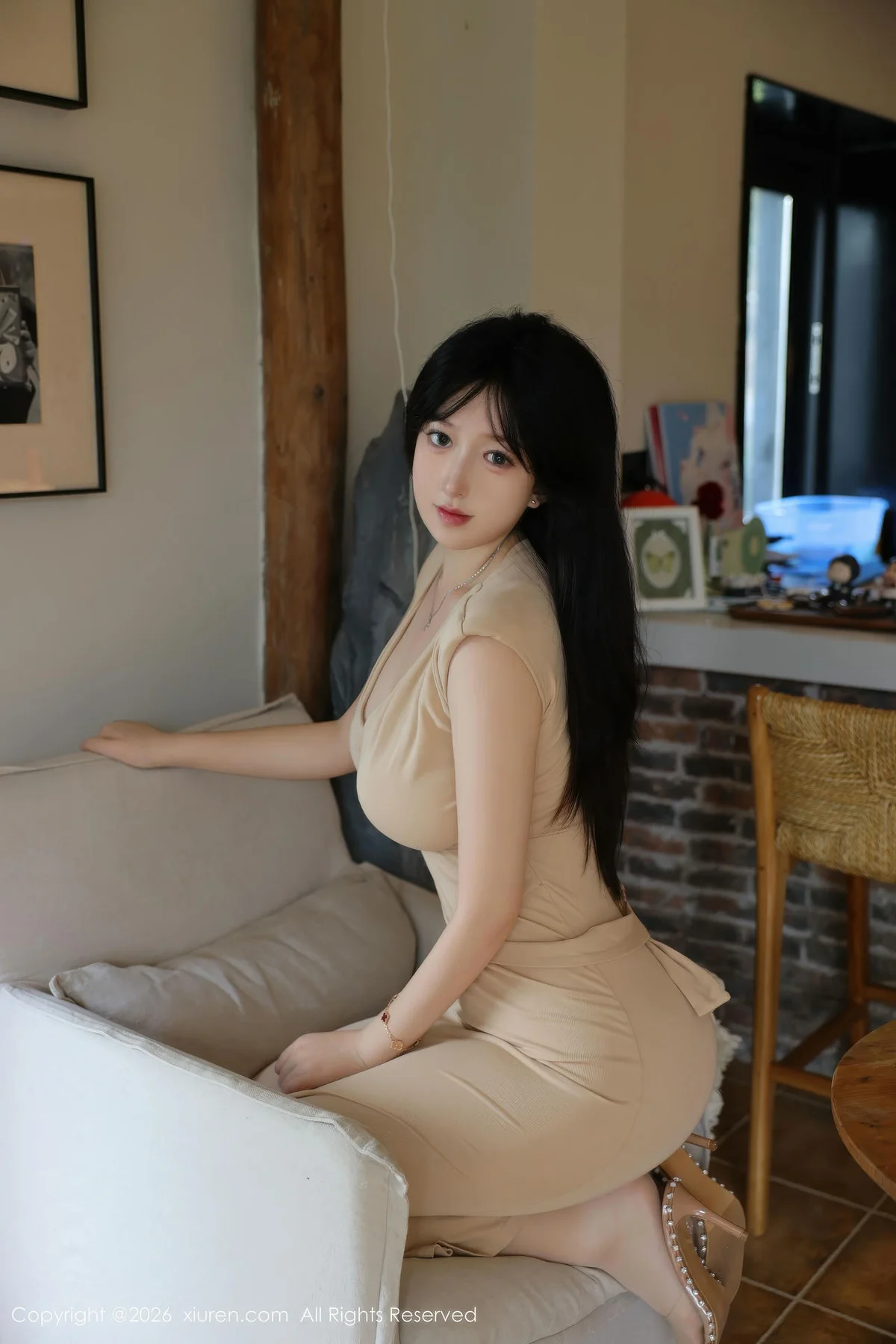 XiuRen 秀人 No.11288 奶思兔浅色小妈裙 - 58