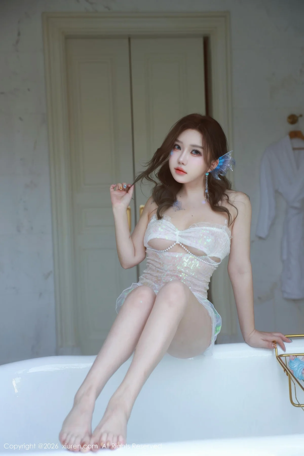 XiuRen 秀人 No.11298 小薯条nienie 浅色情趣服饰 - 52