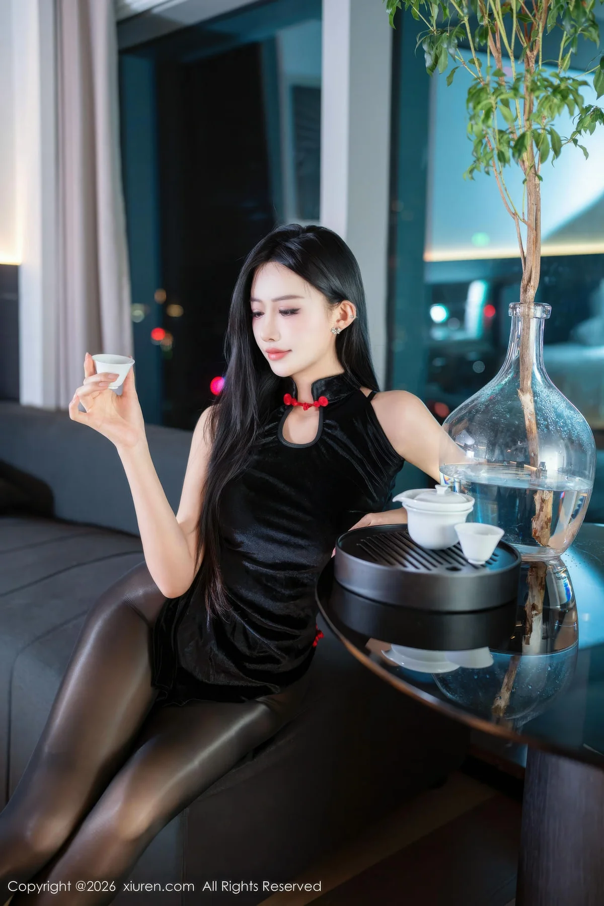 XiuRen 秀人 No.11300 shelly诗莉 黑色情趣内衣 - 11