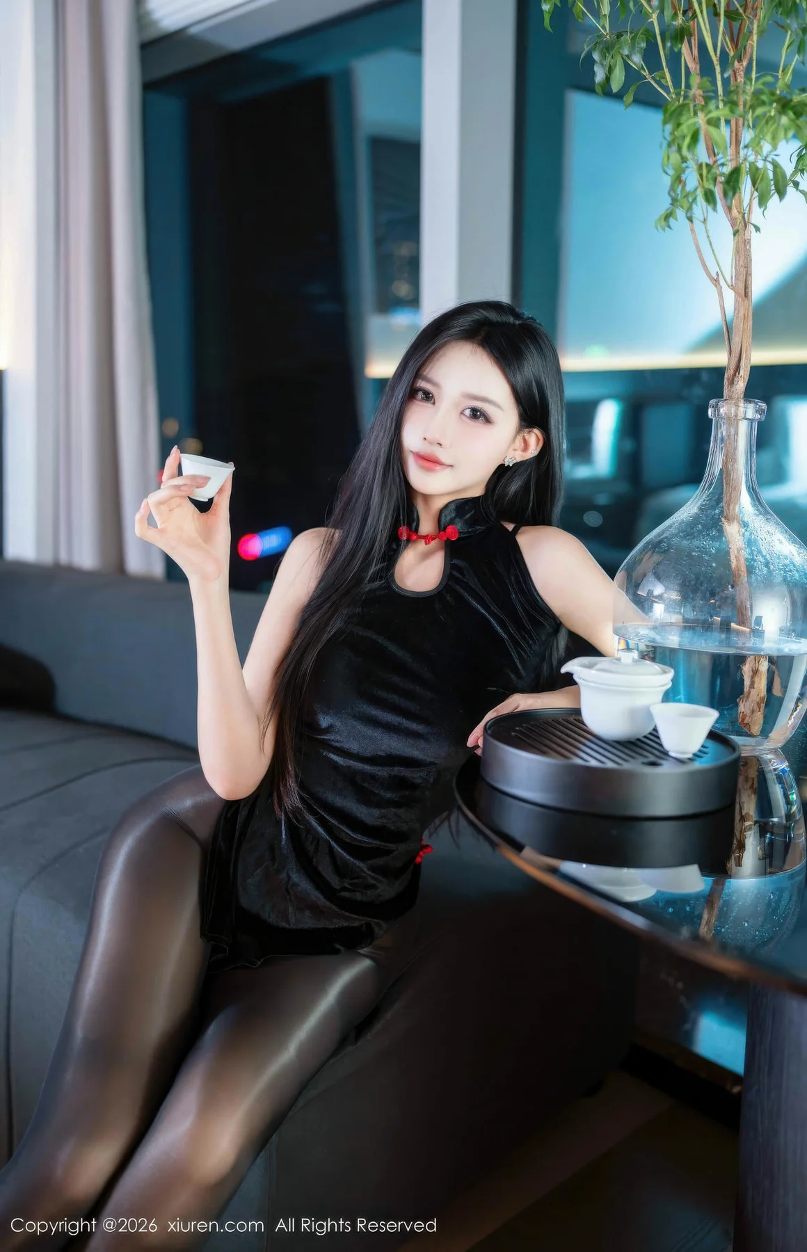 XiuRen 秀人 No.11300 shelly诗莉 黑色情趣内衣 - 12