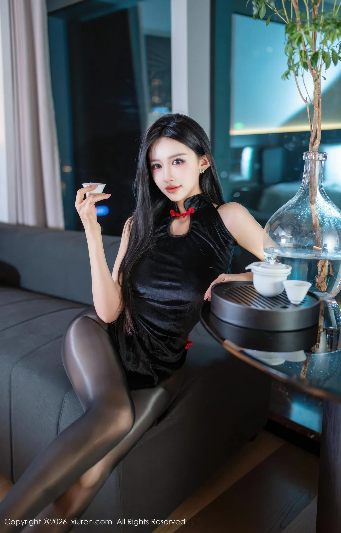 XiuRen 秀人 No.11300 shelly诗莉 黑色情趣内衣 - 14