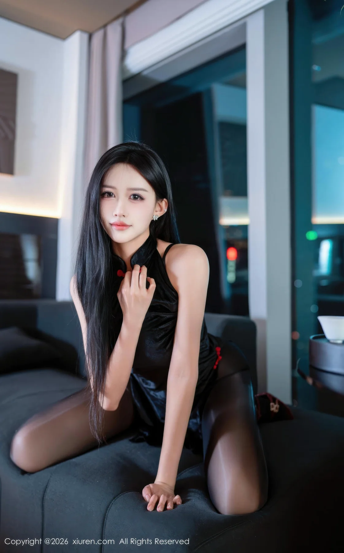 XiuRen 秀人 No.11300 shelly诗莉 黑色情趣内衣 - 18