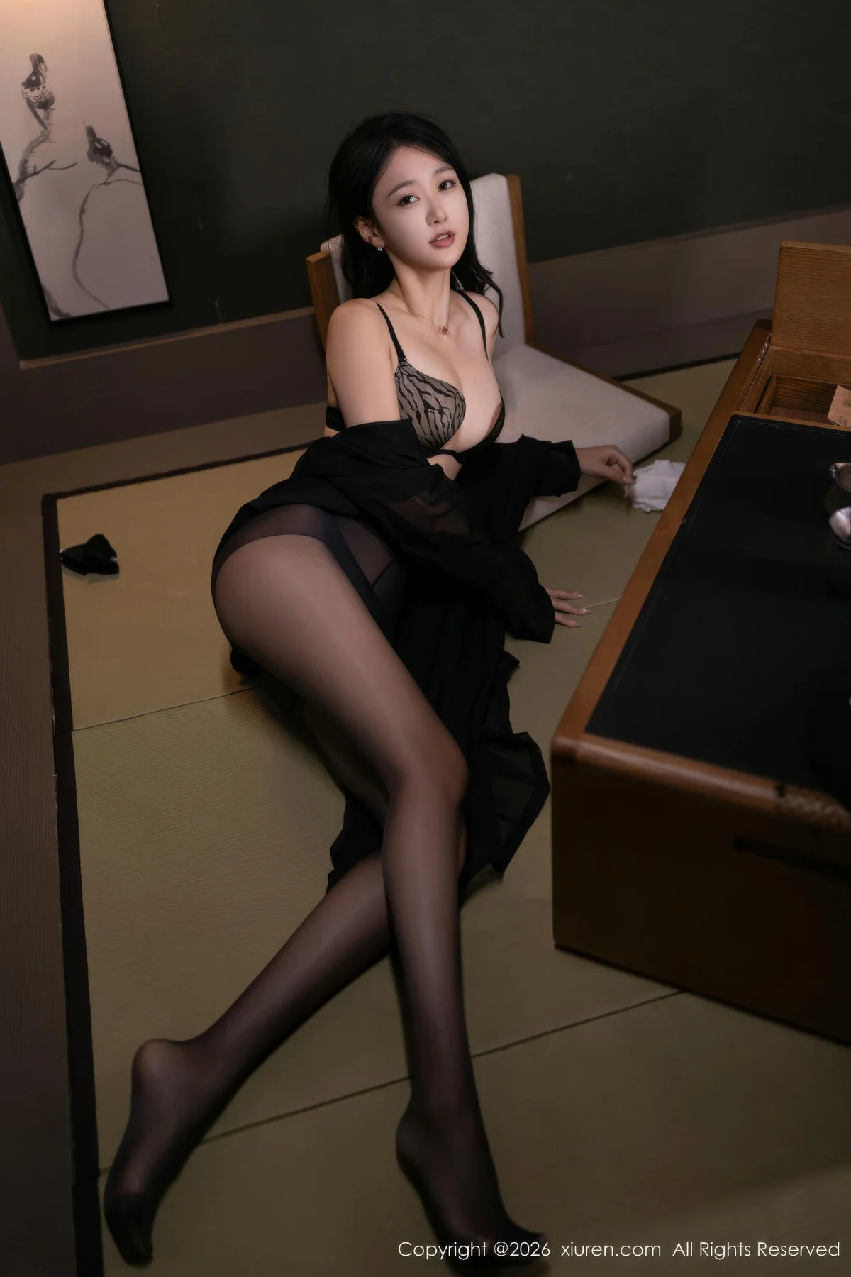 XiuRen 秀人 No.11309 唐安琪 黑丝翘臀ol丝袜 - 45