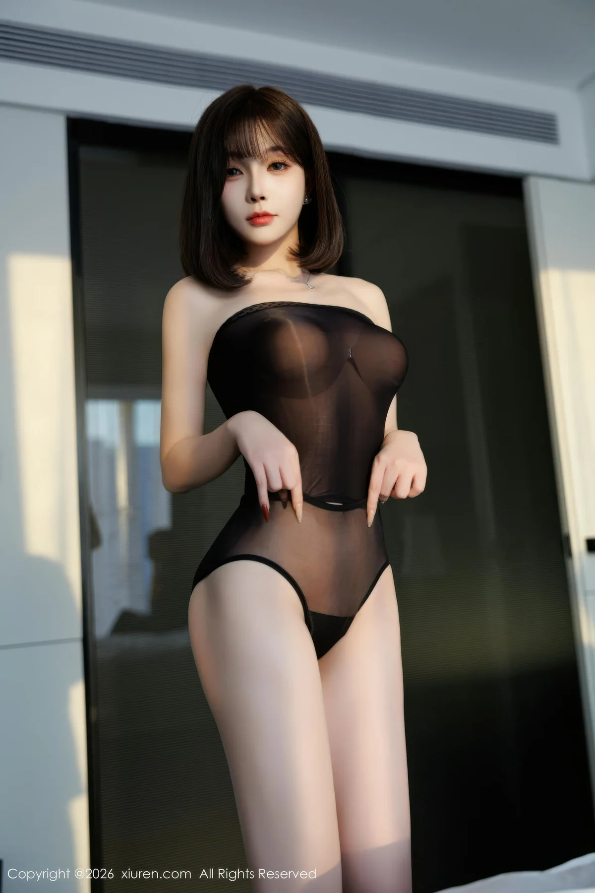 XiuRen 秀人 No.11314 莉芝荔枝 紧身肉丝短裙 - 59