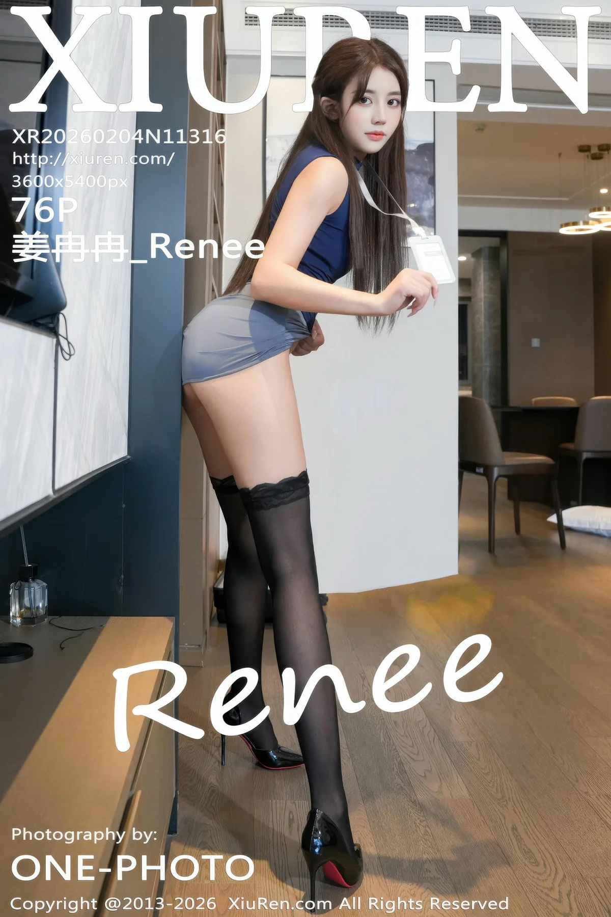 XiuRen 秀人 No.11316 姜冉冉Renee 短裙高跟美腿黑丝 - 77