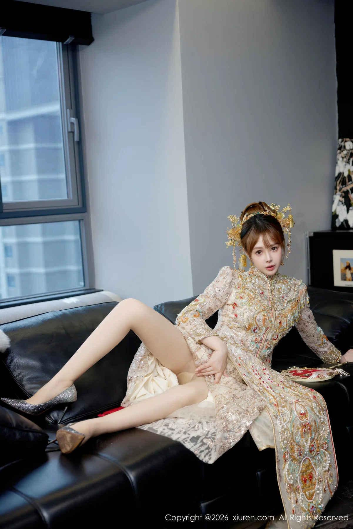 XiuRen 秀人 No.11317 Evelyn 新娘主题秀禾服制服 - 12